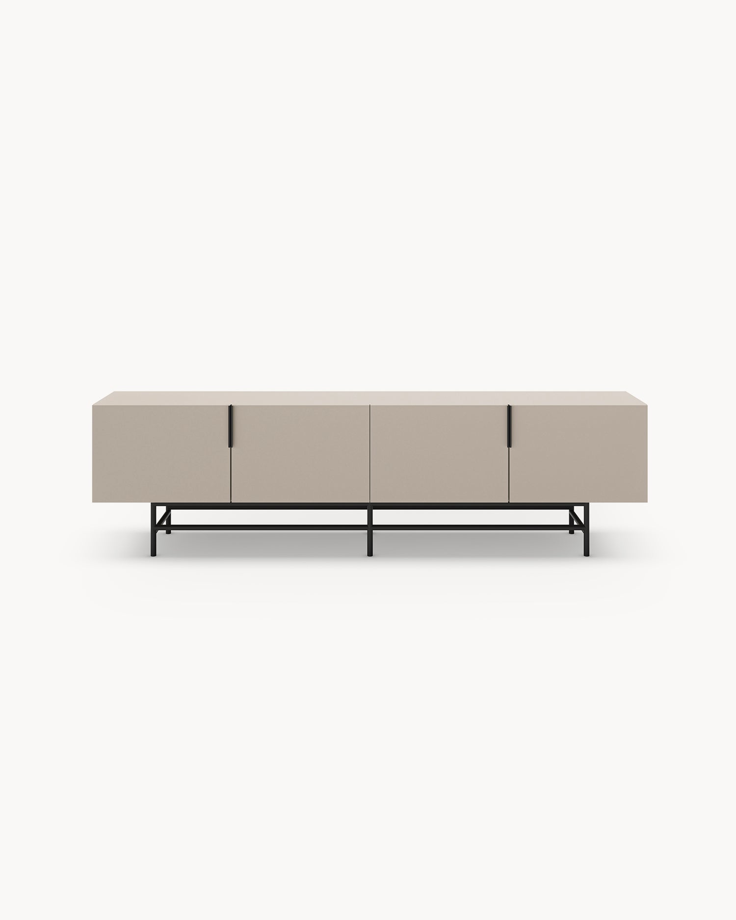 Mobile tv con gambe in metallo Eldia - Mdf/Metallo