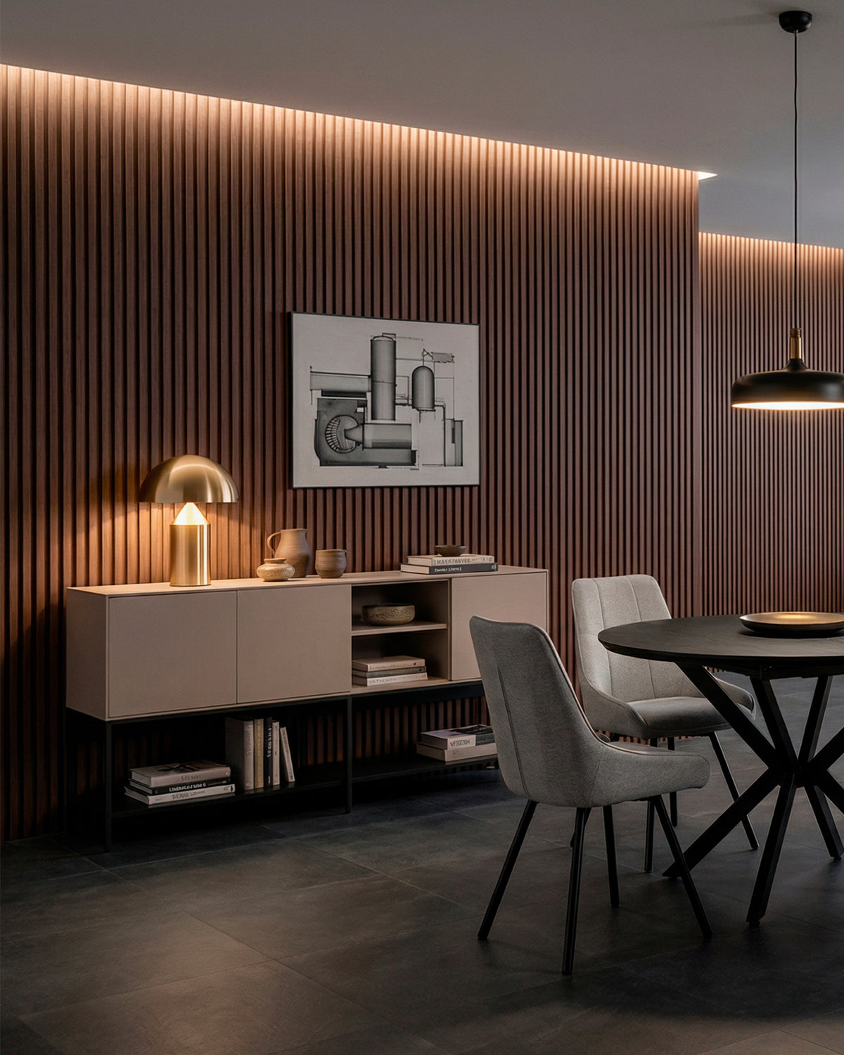 Credenza Amira - Legno/Metallo
