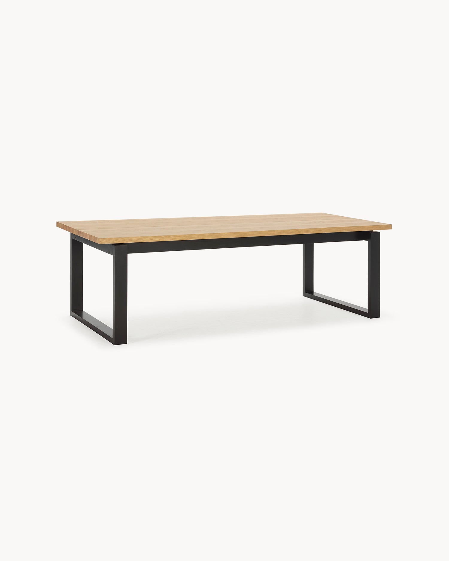 Tavolo da pranzo con piano effetto legno Rina