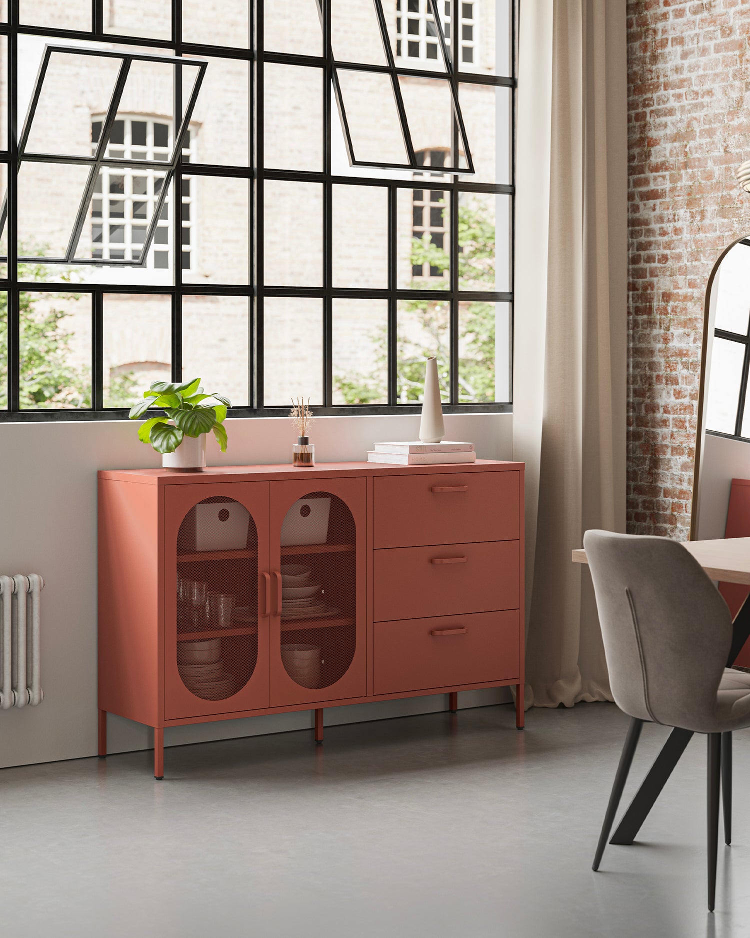 Credenza in metallo Diora