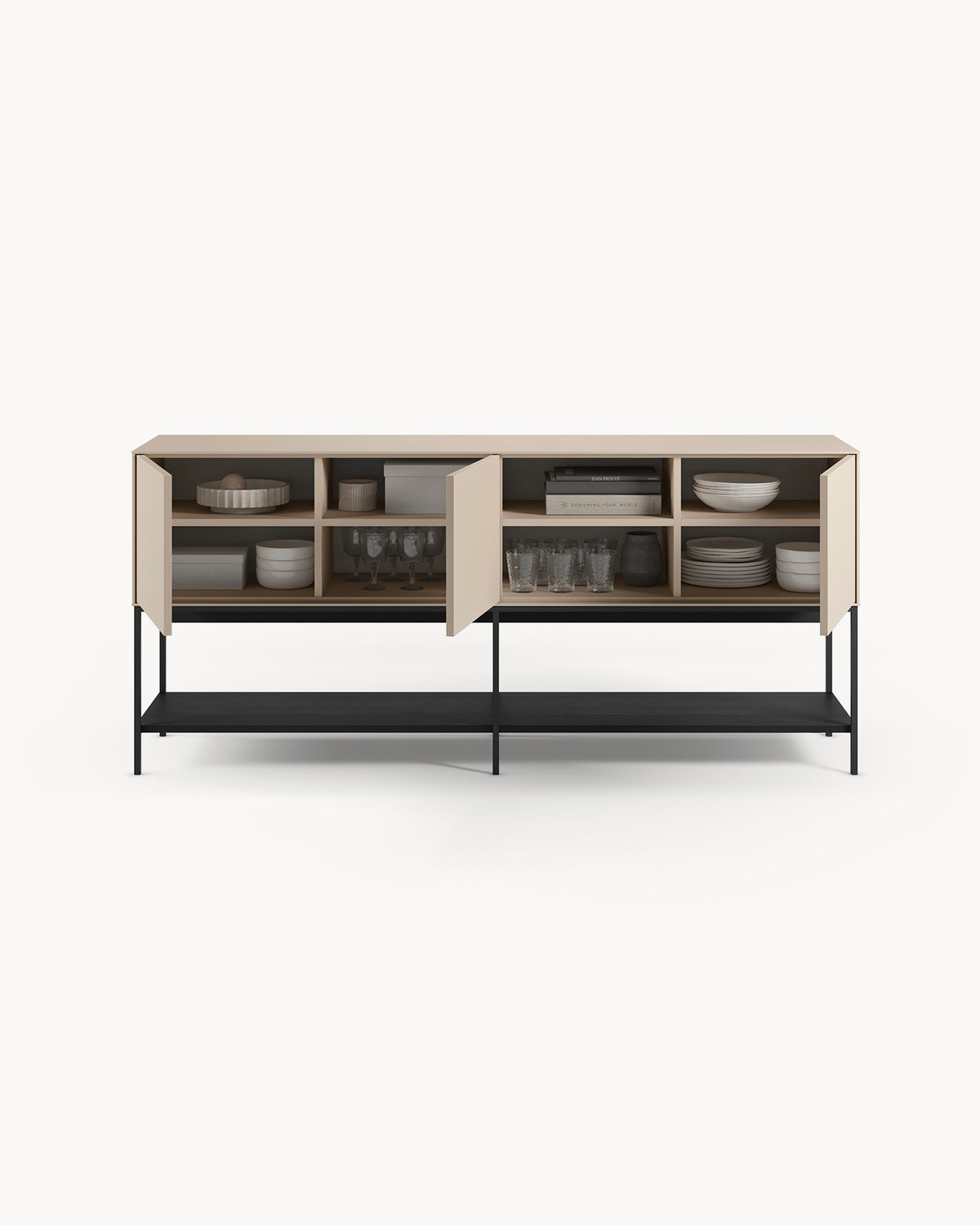 Credenza Amira - Legno/Metallo