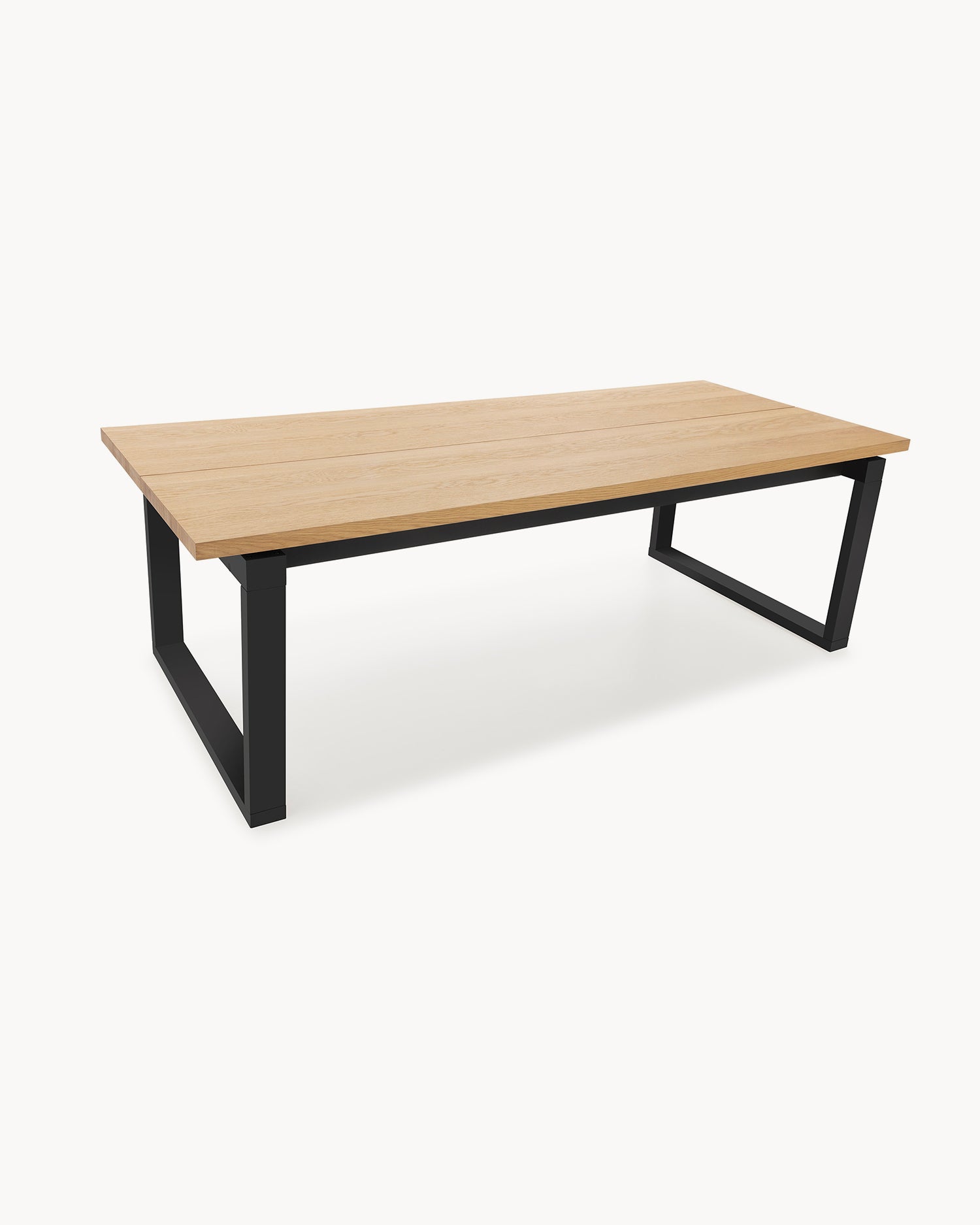 Tavolo da pranzo con piano effetto legno Rina