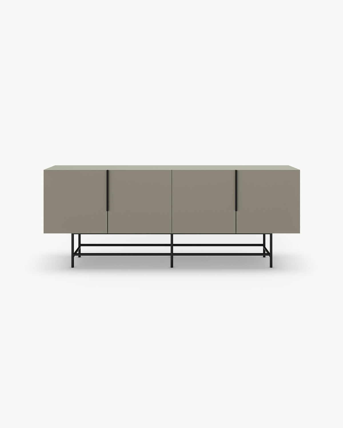Credenza con gambe in metallo Eldia - Legno/Metallo