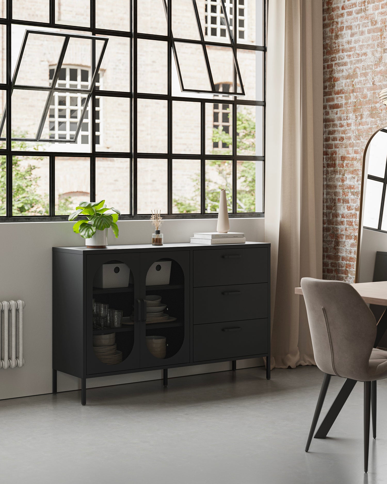 Credenza in metallo Diora