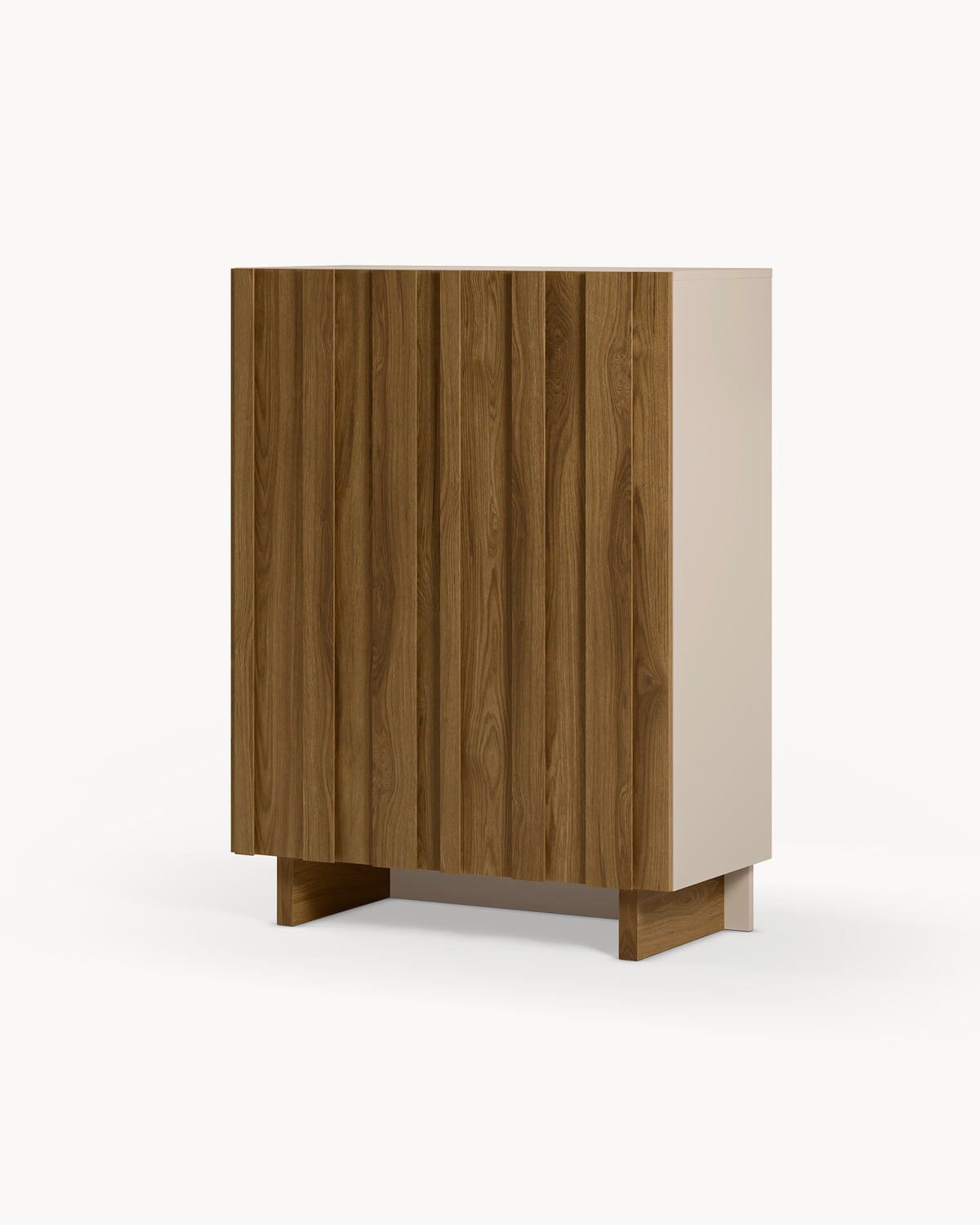 Credenza alta in legno di pino Marlo - Legno