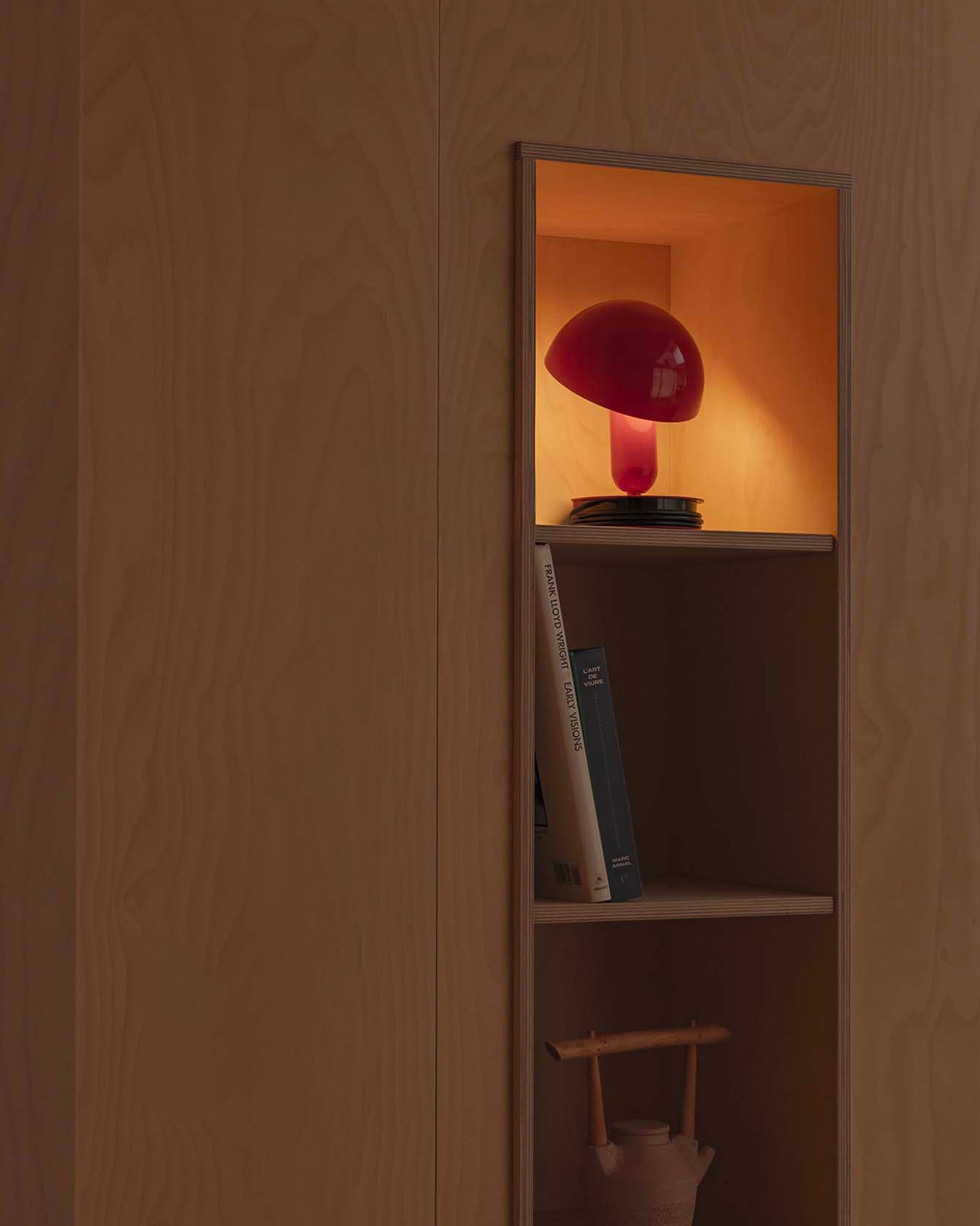 Lampada da tavolo Bela, rossa