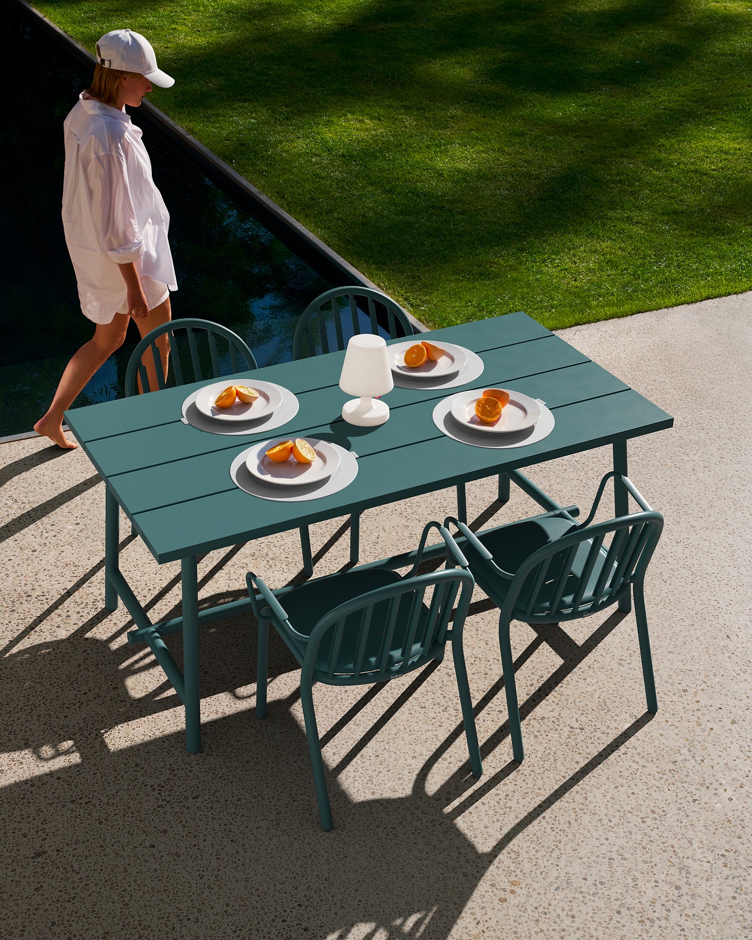 Tavolo rettangolare in alluminio da esterno Fred's