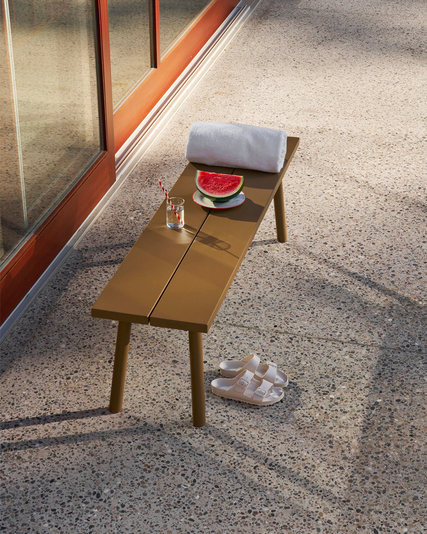 Panca in alluminio da esterno Fred's