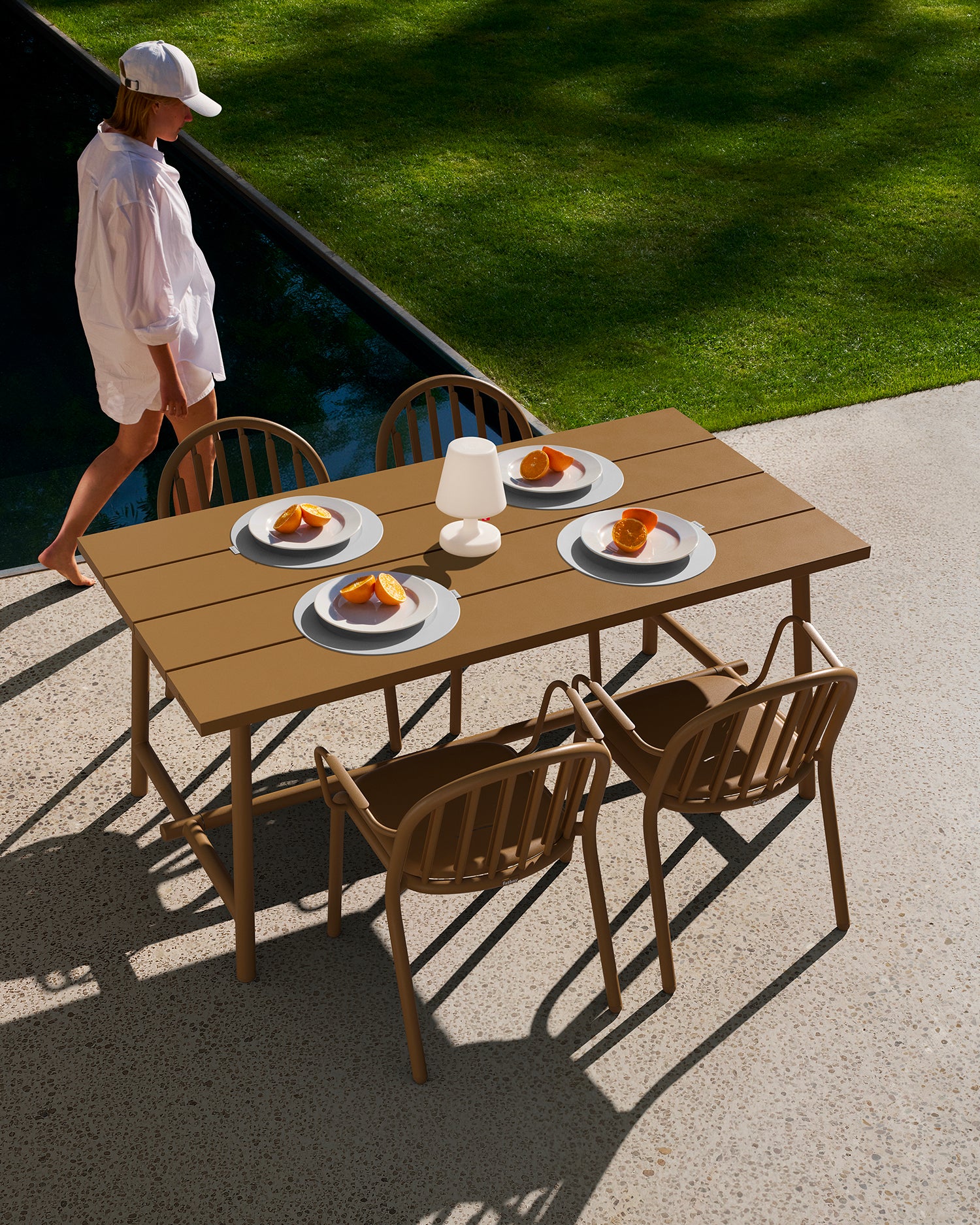 Tavolo rettangolare in alluminio da esterno Fred's