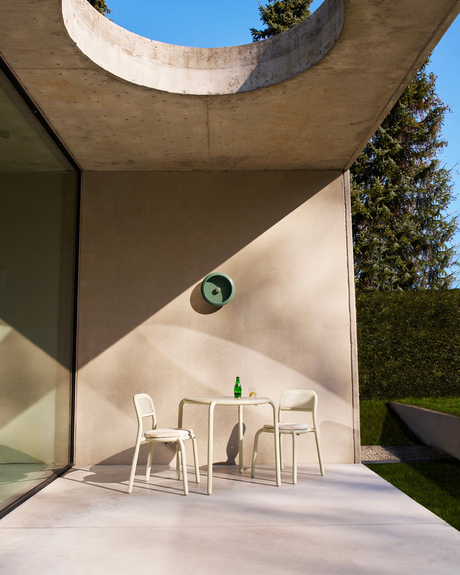 Set 2 sedie in alluminio da esterno Toní