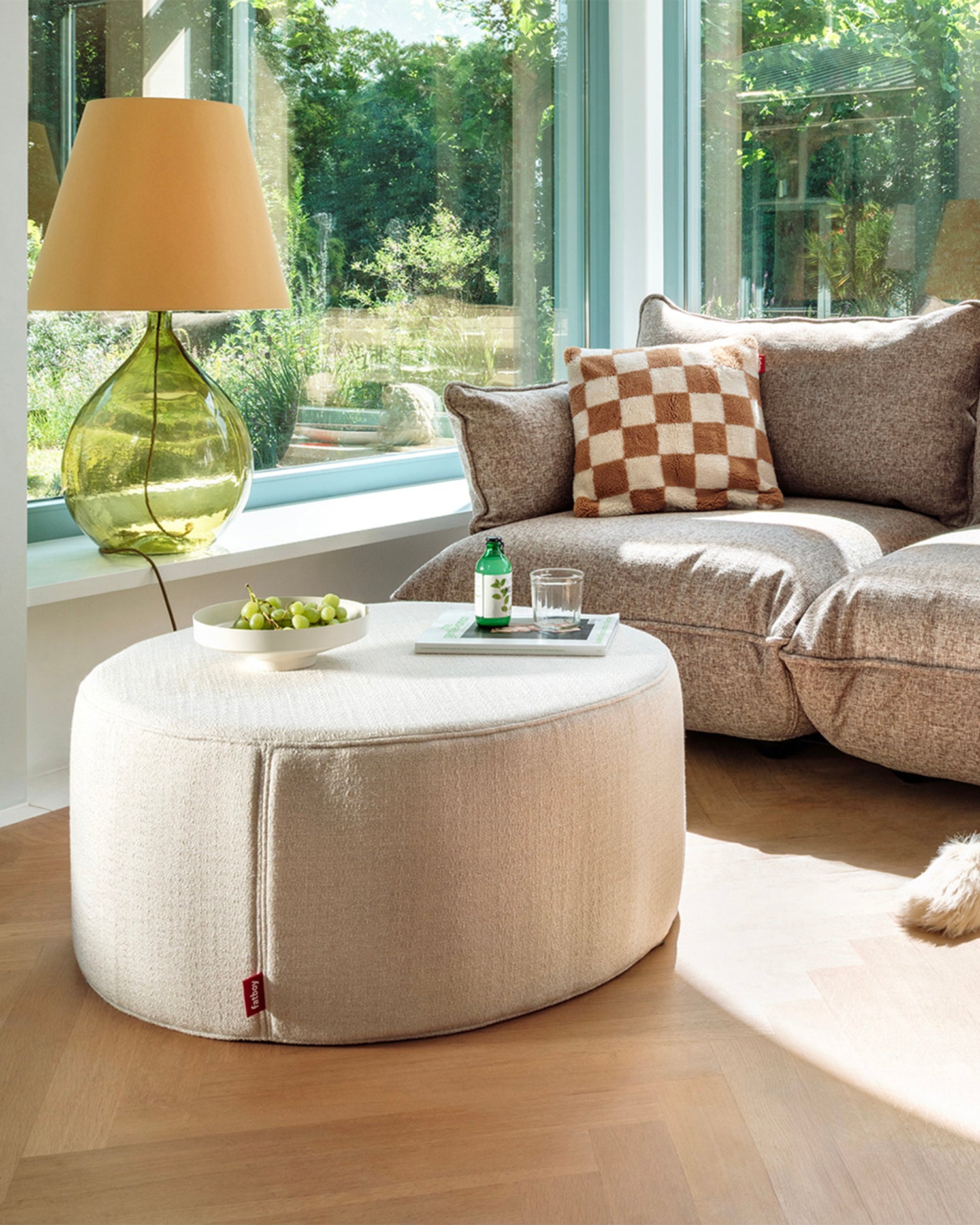 Pouf in bouclé Pfffh