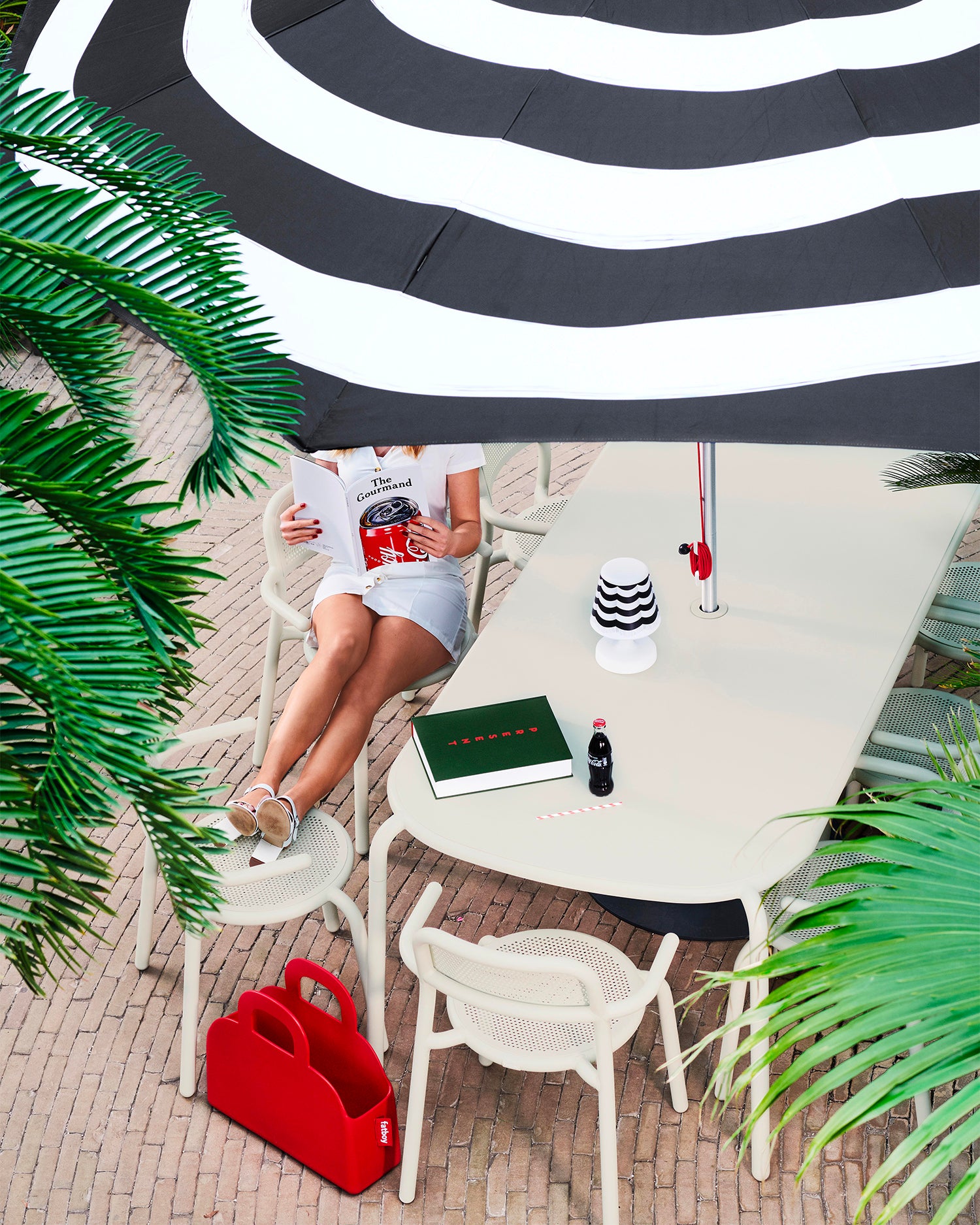 Set 2 sedie con braccioli in alluminio da esterno Toní