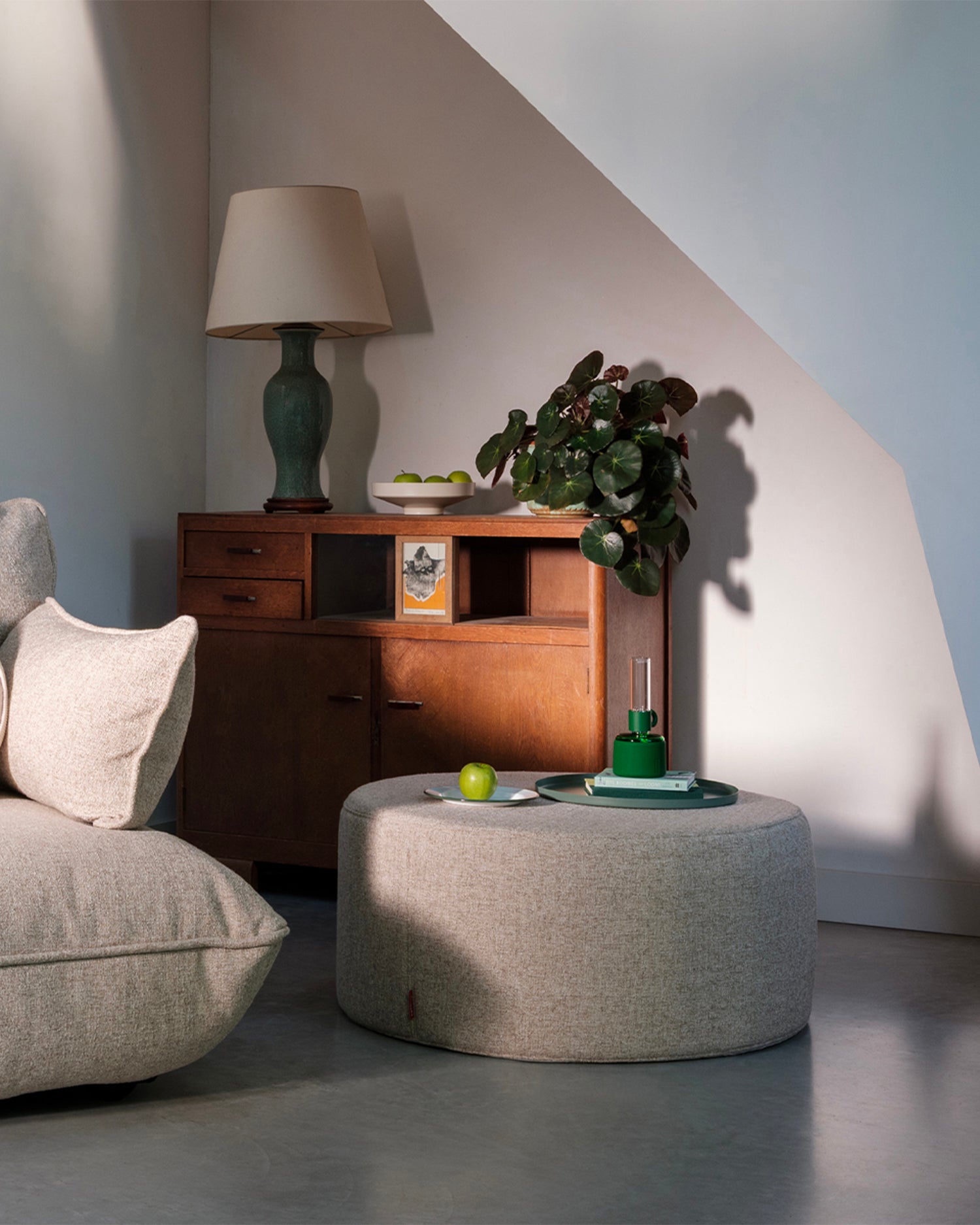 Pouf in bouclé Pfffh