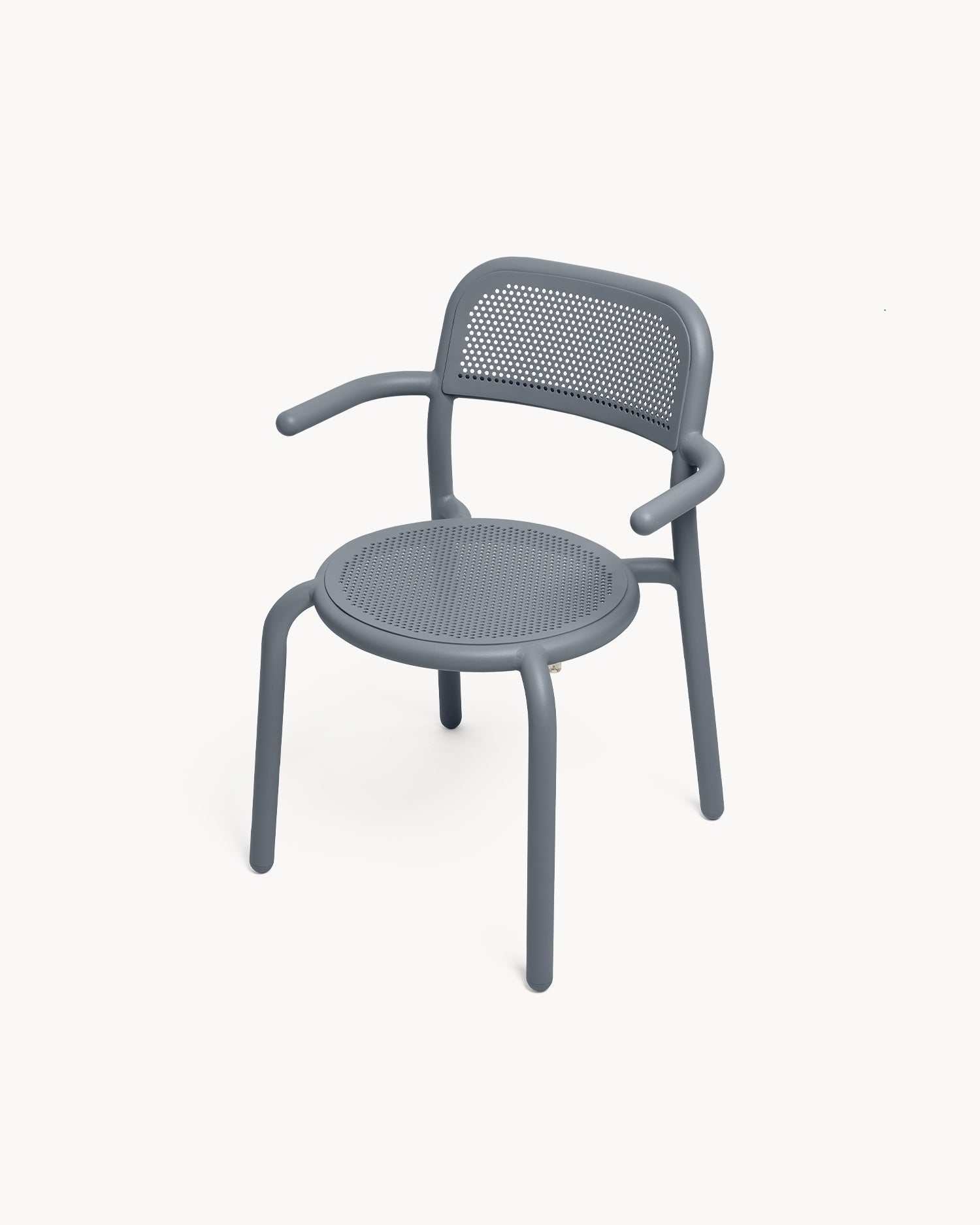 Set 2 sedie con braccioli in alluminio da esterno Toní