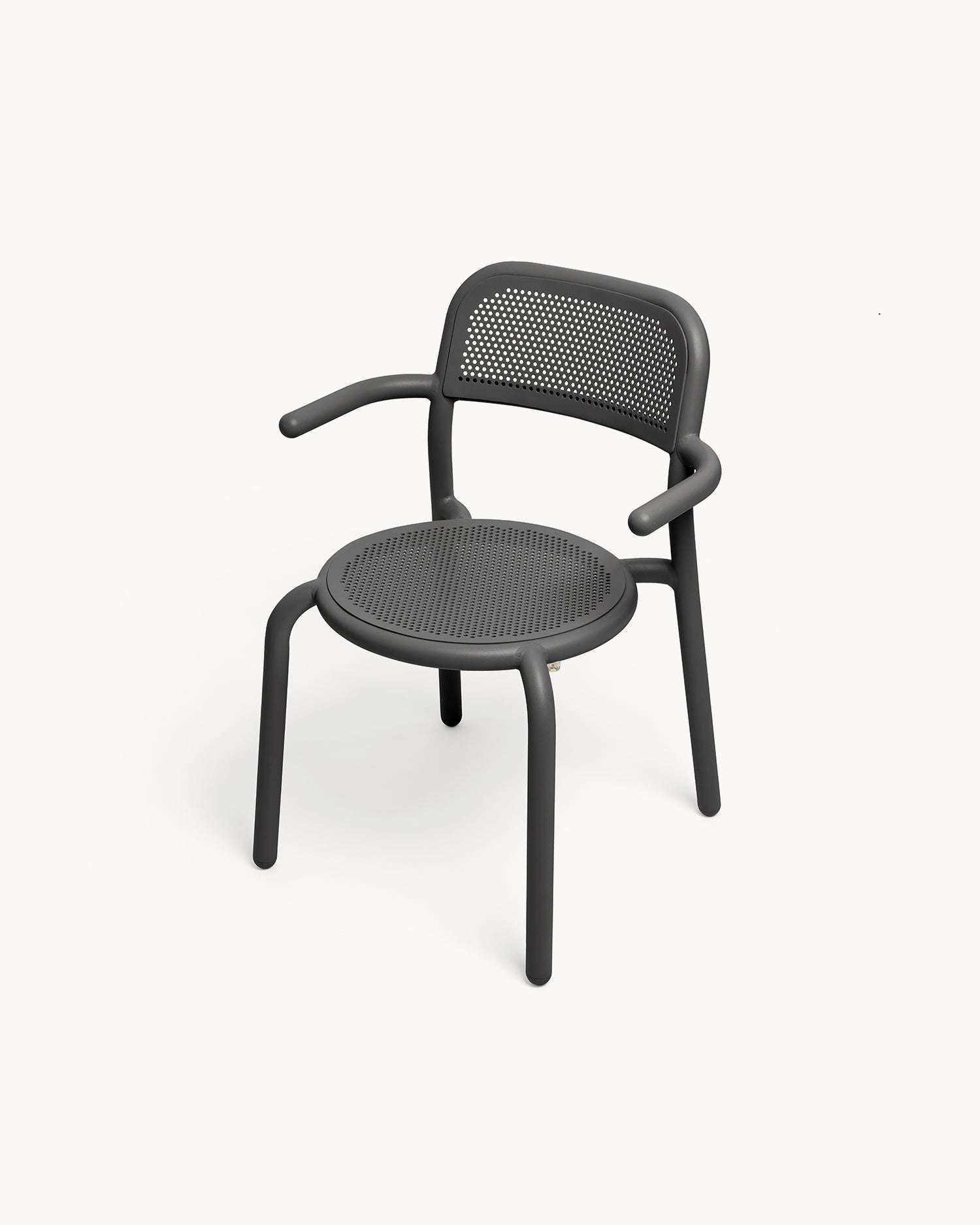 Set 2 sedie con braccioli in alluminio da esterno Toní