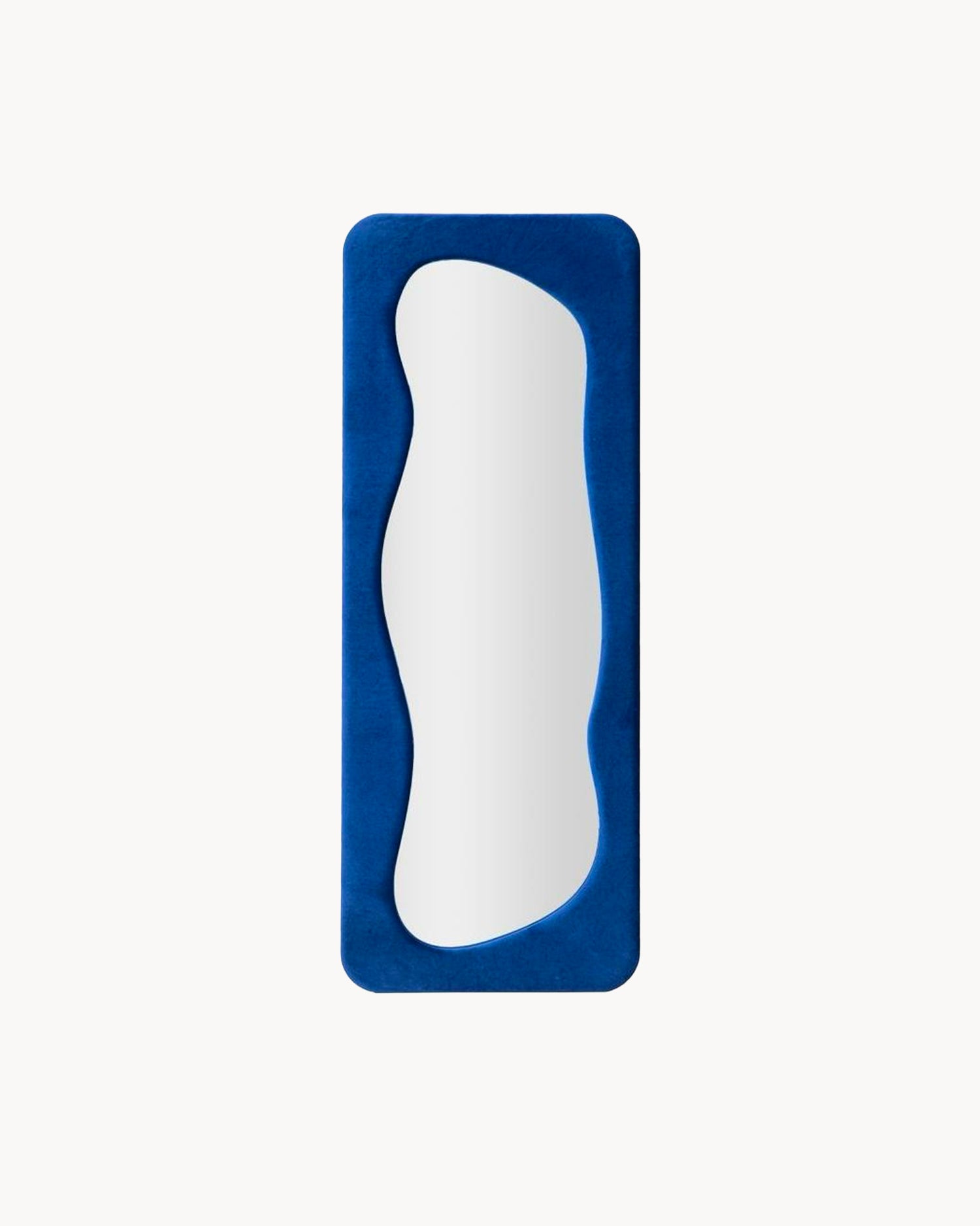 Specchio con cornice in velluto Arden