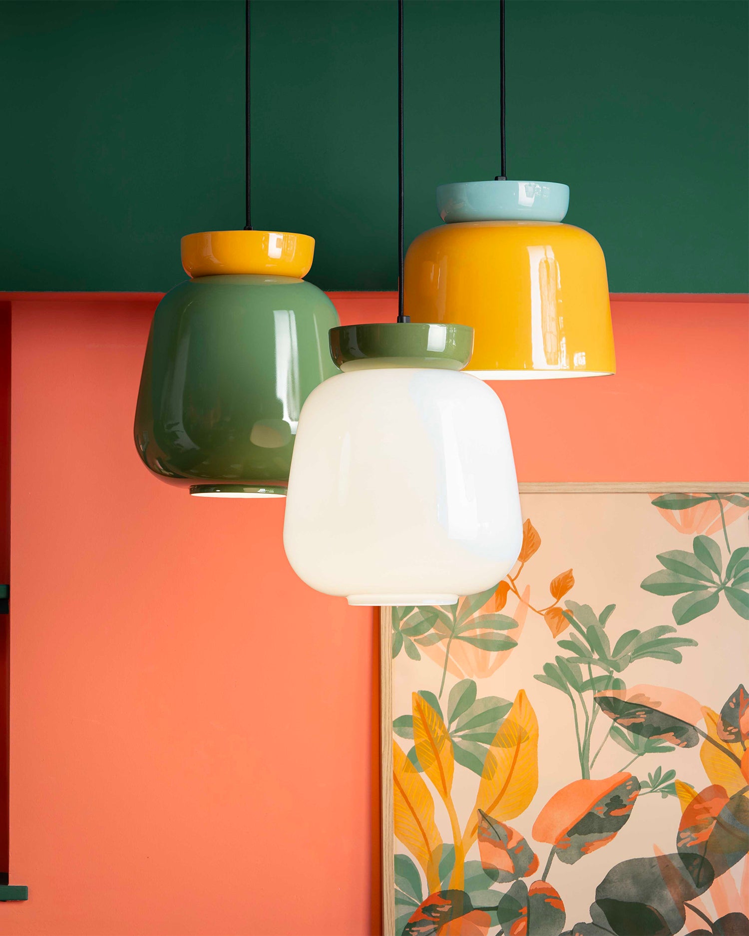 Lampada a sospensione in ceramica Corcovado