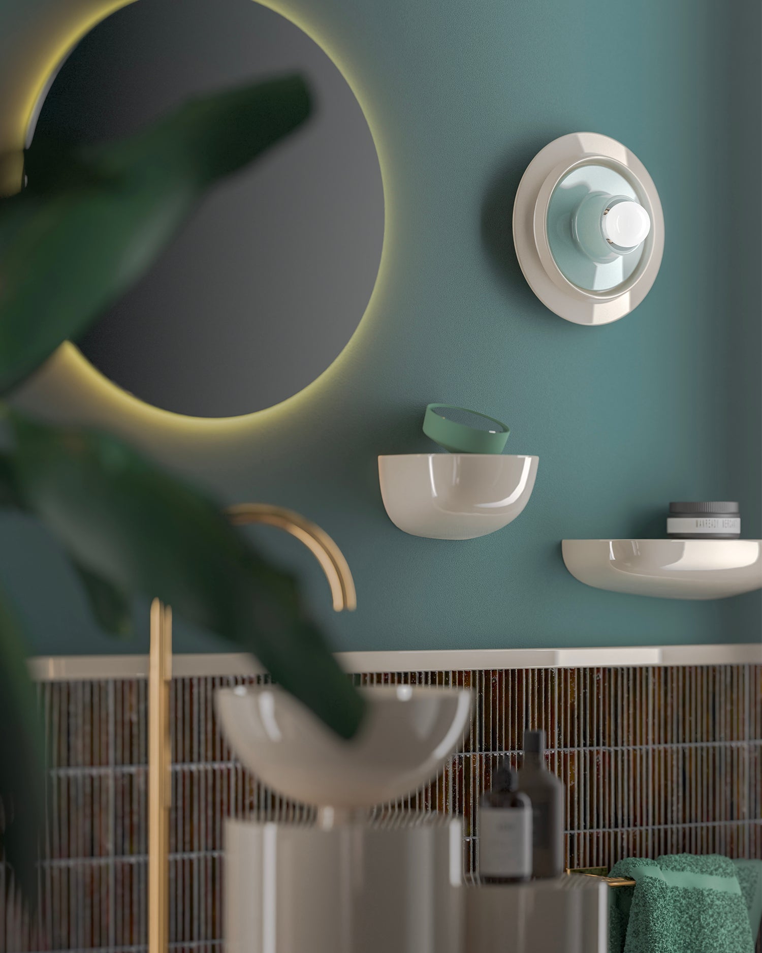 Lampada da parete in ceramica Voilà