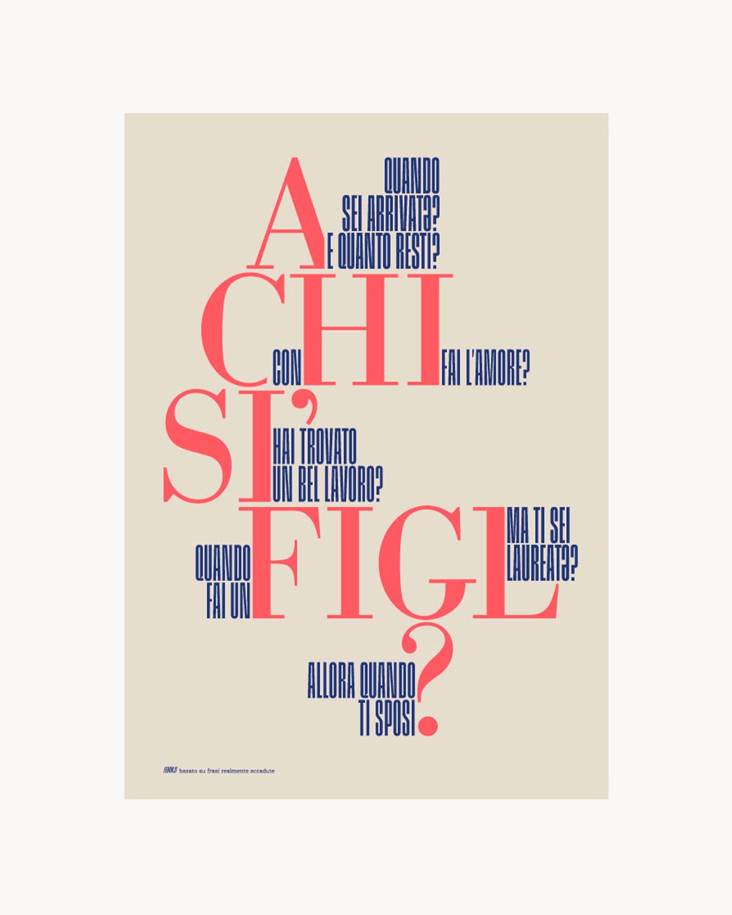 Poster A chi si figl?