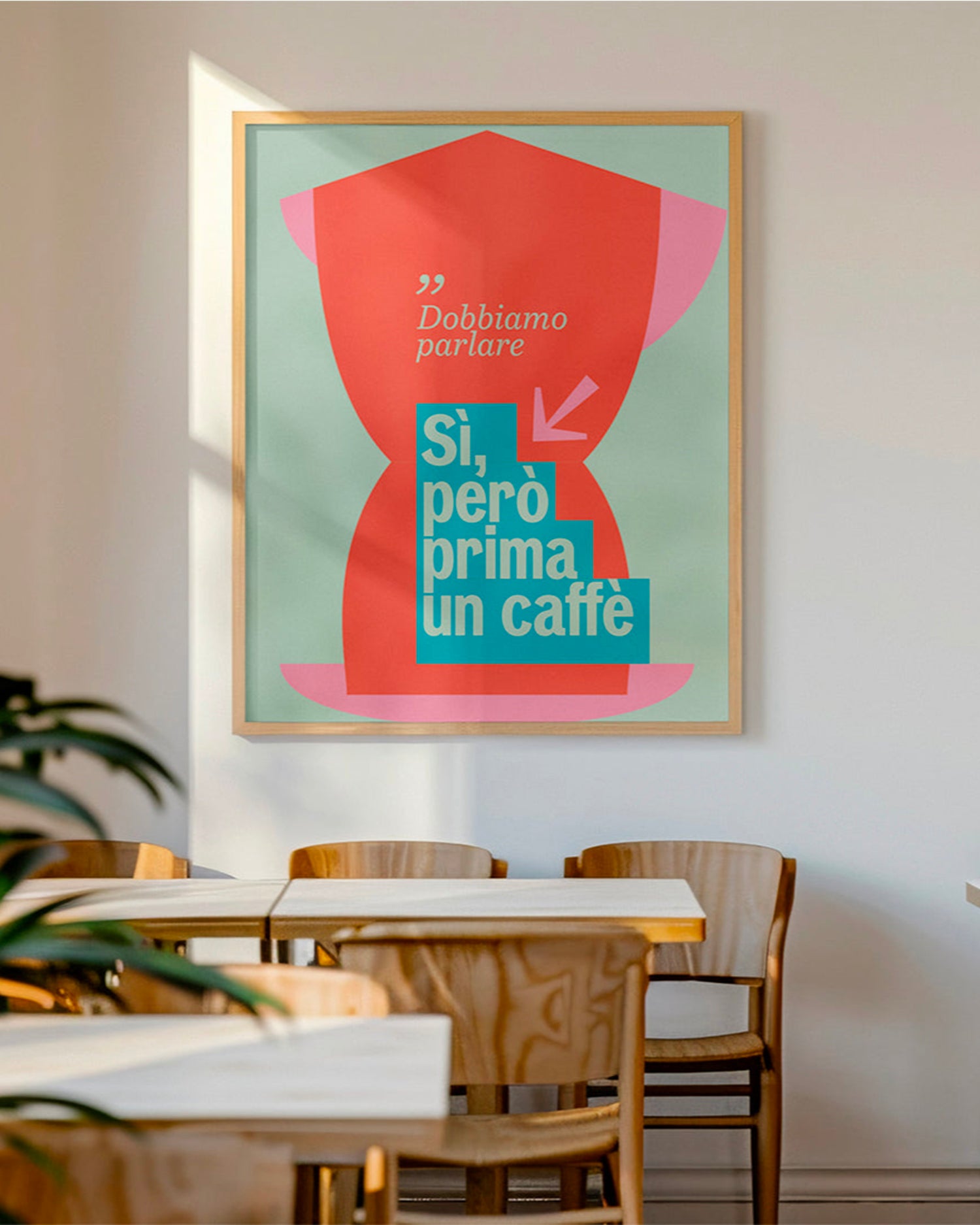 Poster Dobbiamo parlare, si però prima un caffè