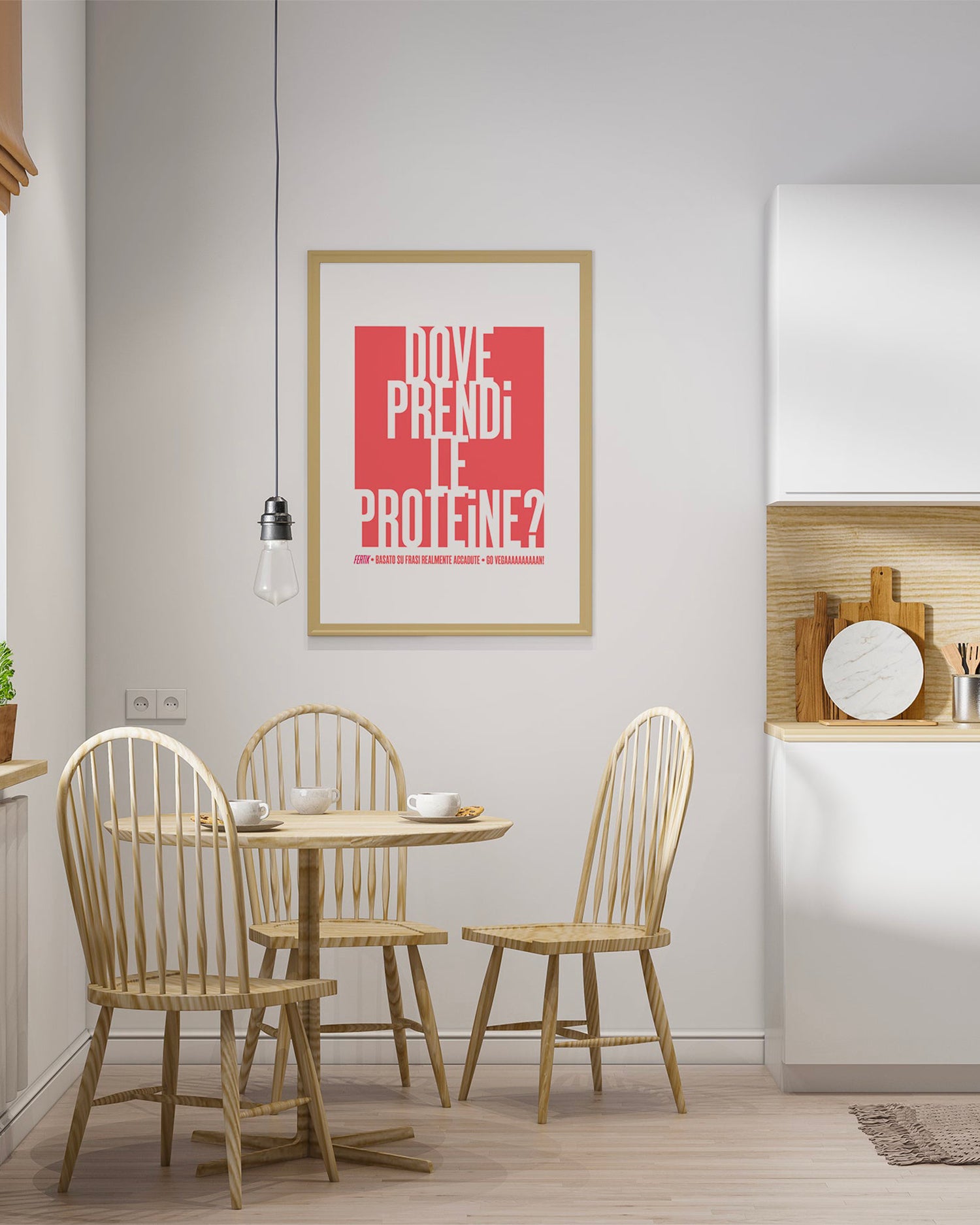 Poster Dove prendi le proteine?