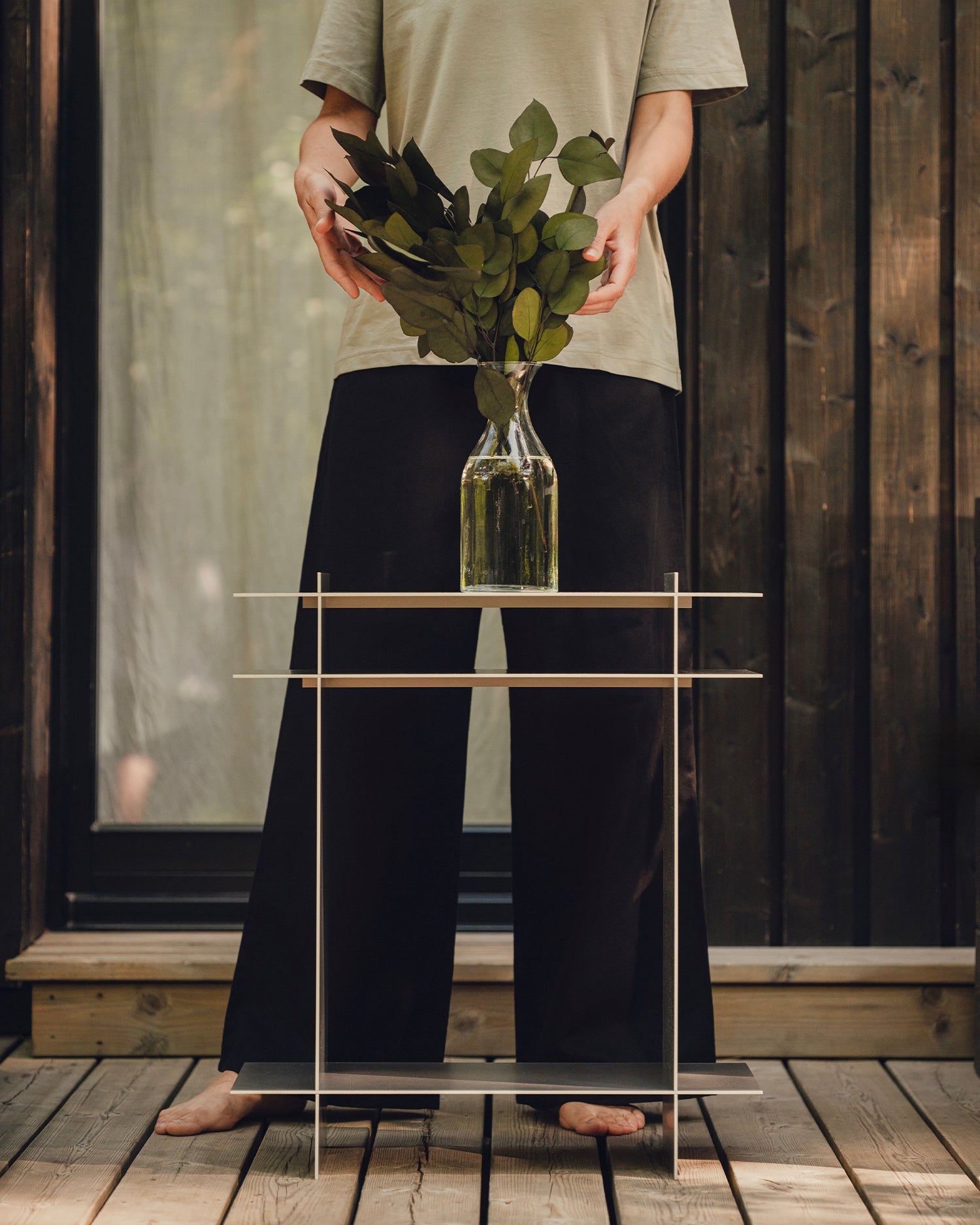 Tavolino multifunzionale in alluminio Raww