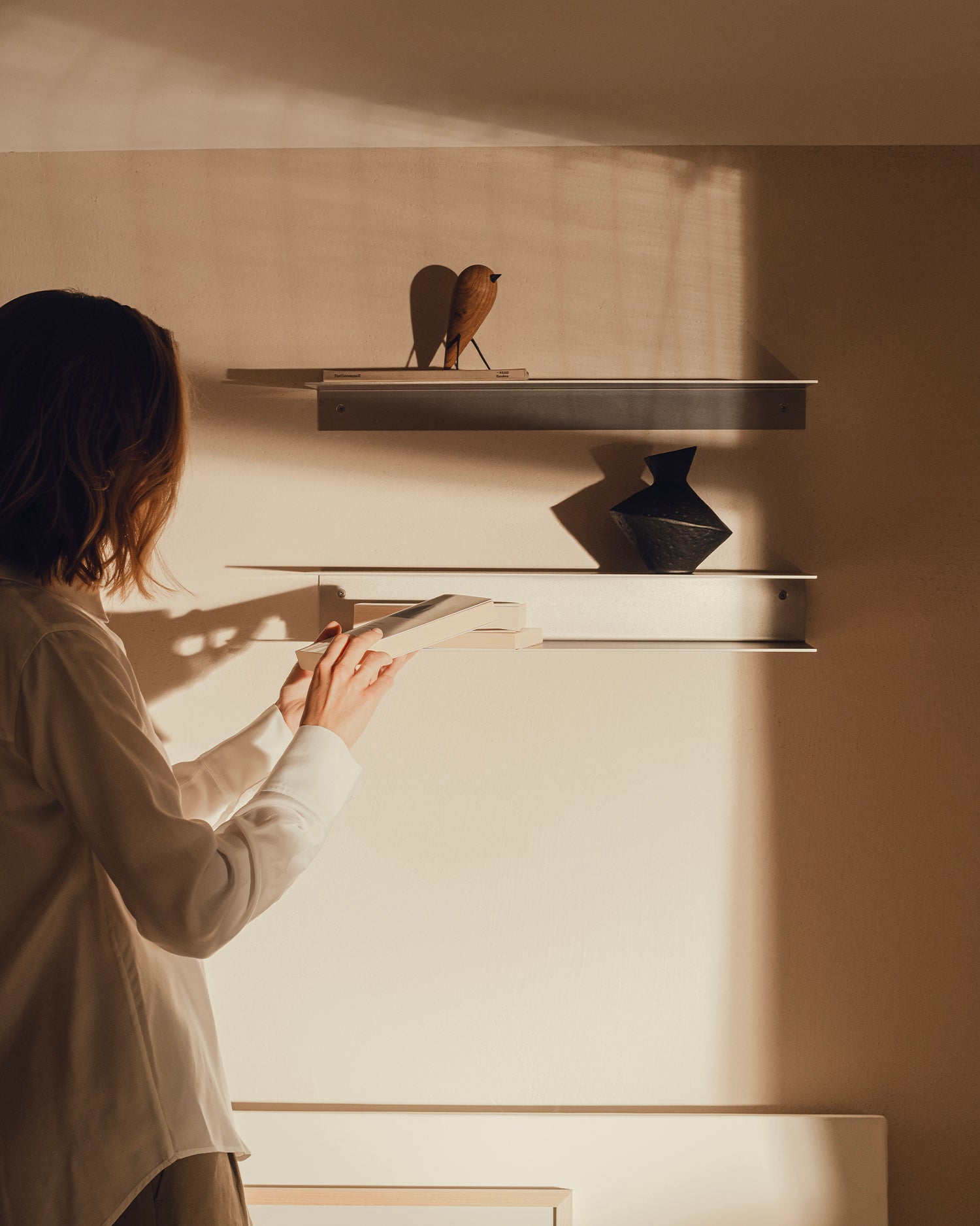 Mensola a C in alluminio Raww