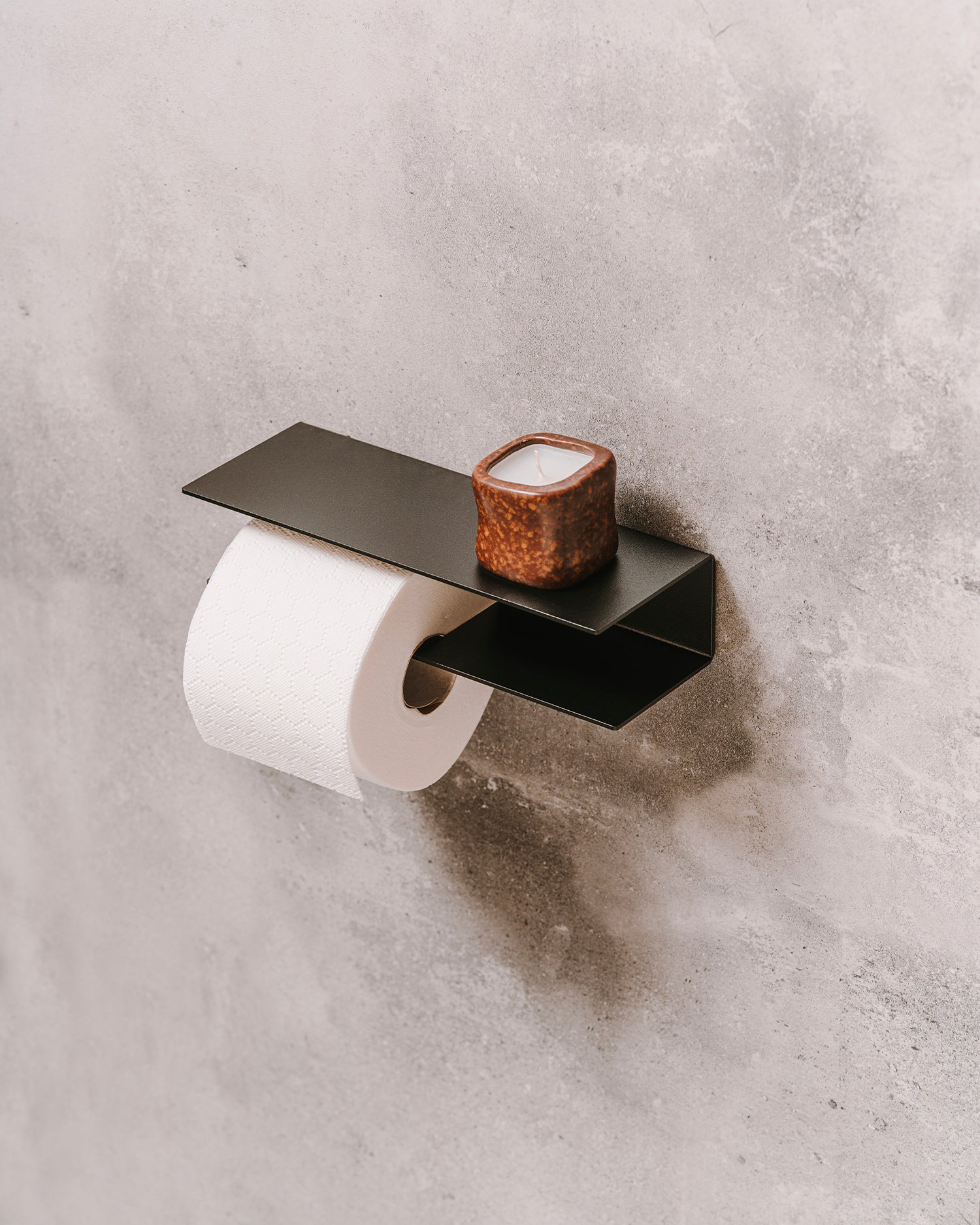 Portarotolo carta igienica in metallo Berno