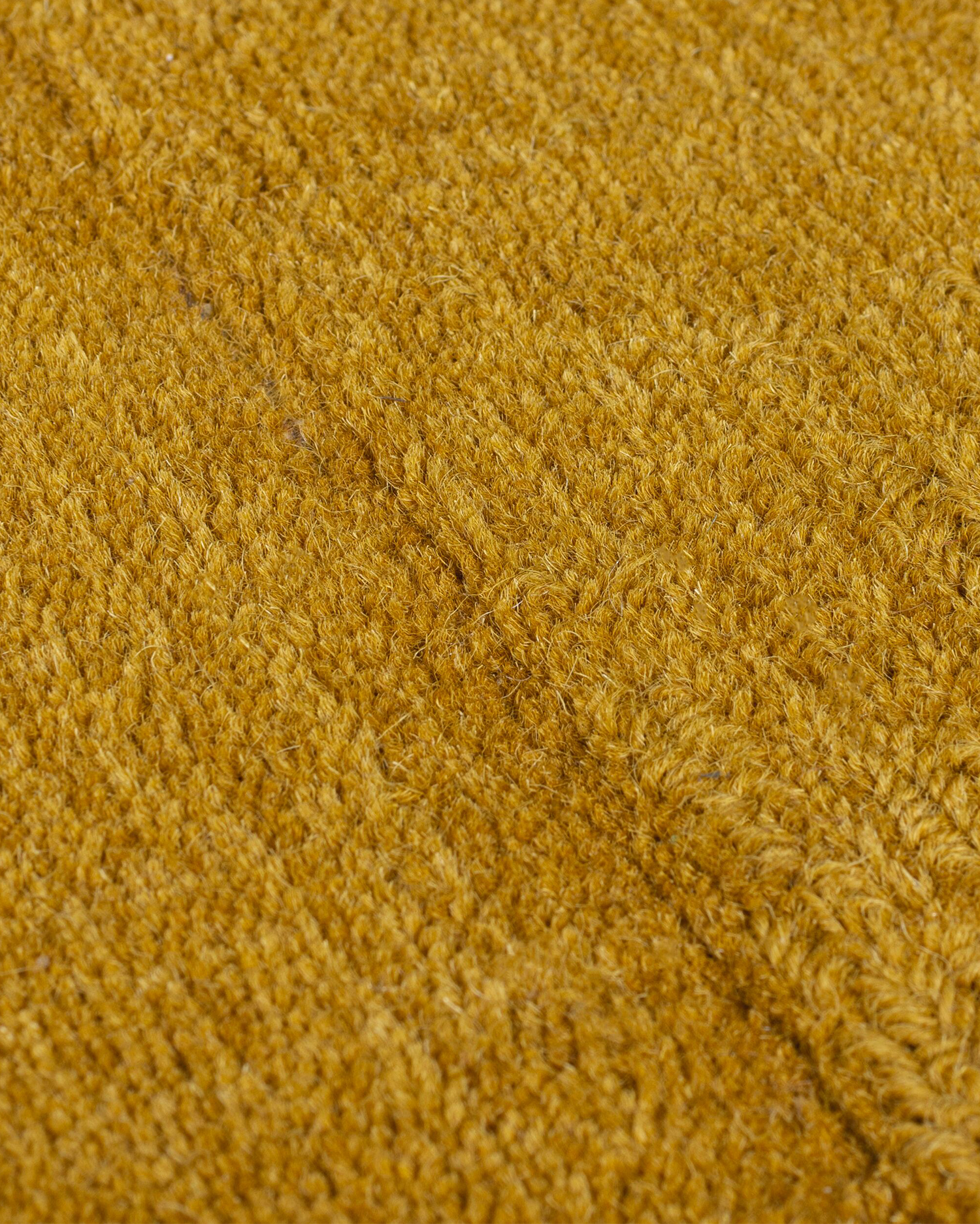 Tappeto in lana a quadri Demi, giallo