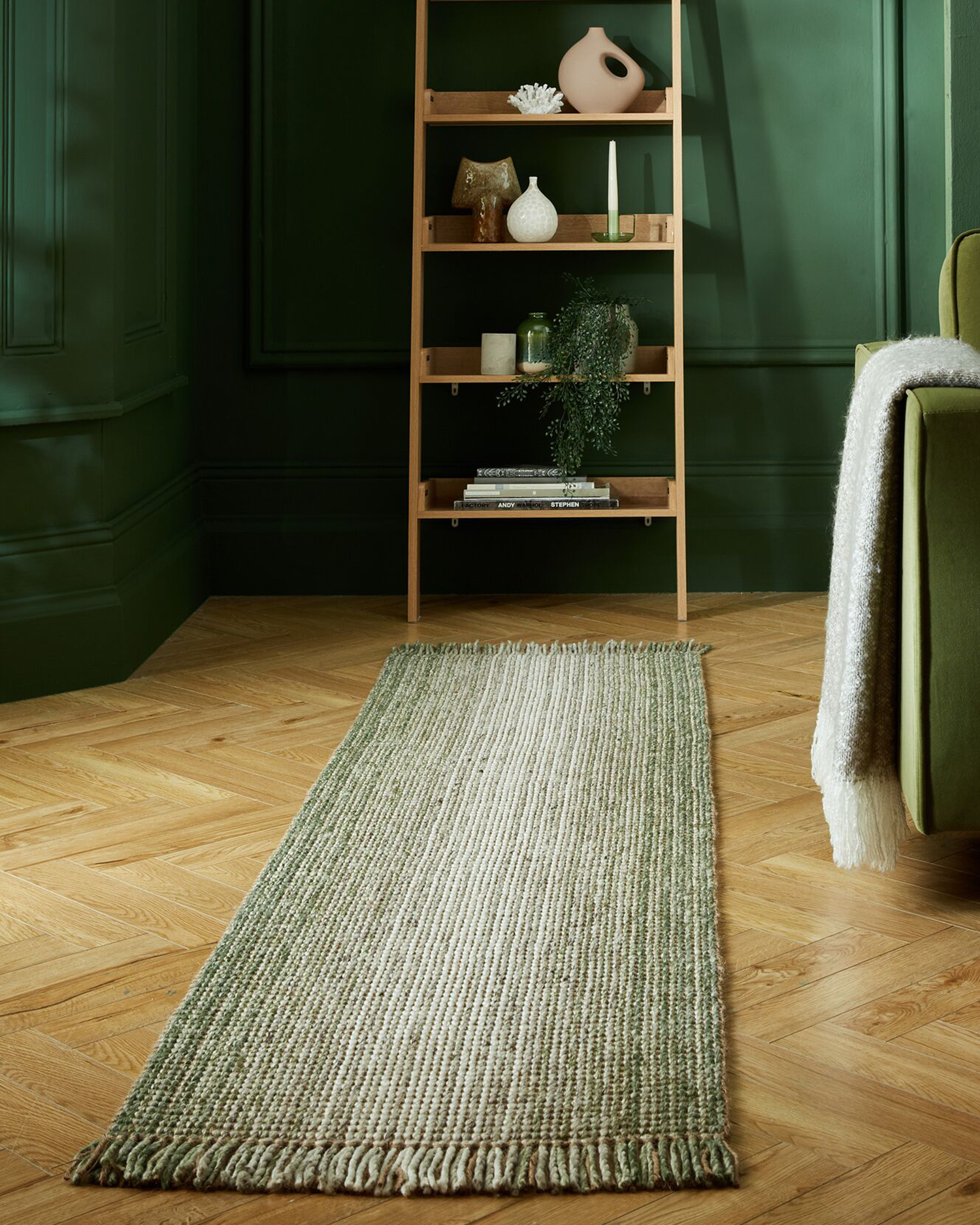Runner in juta Ombre