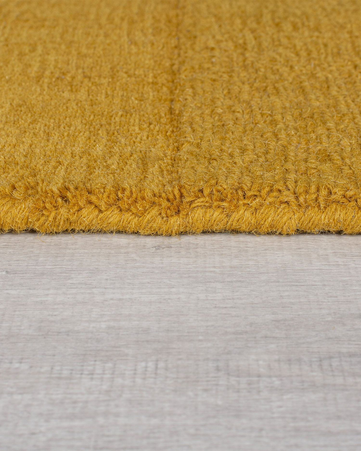 Tappeto in lana a quadri Demi, giallo
