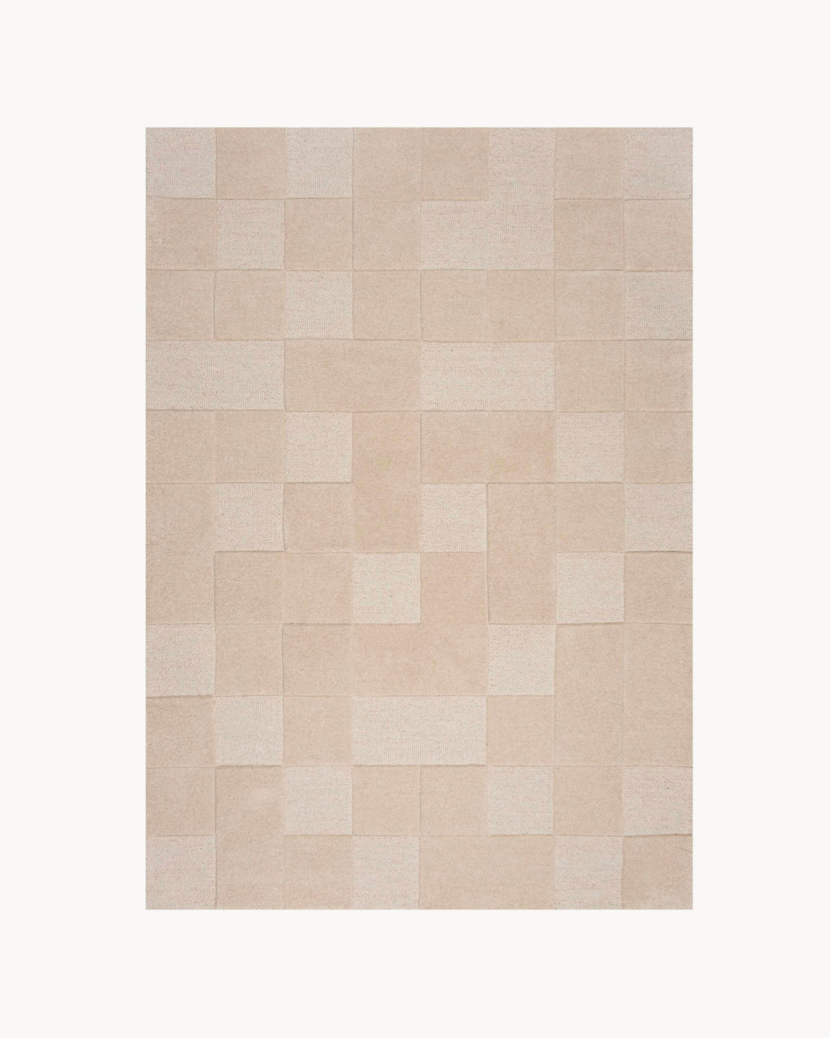 Tappeto moderno in lana Checkerboard