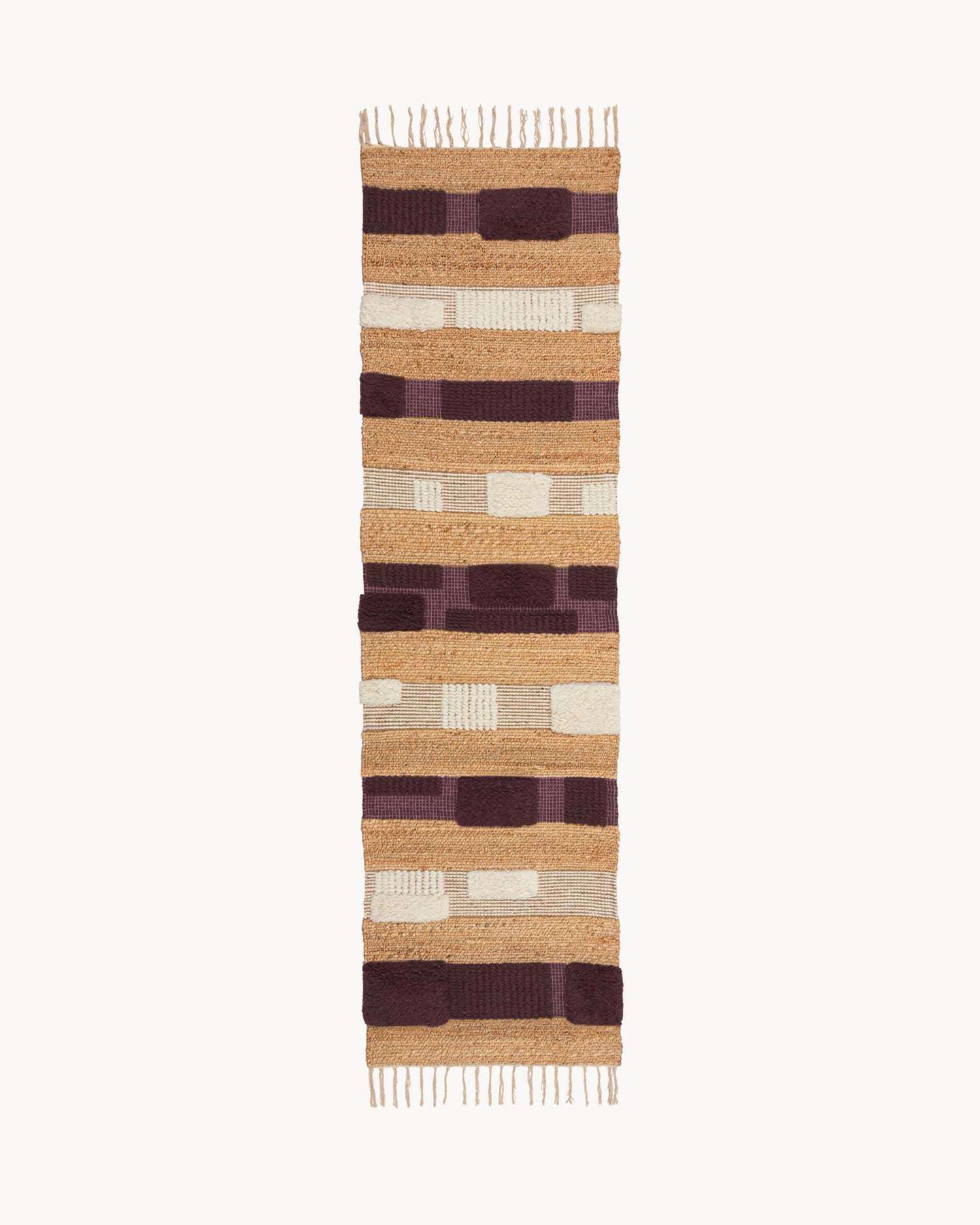 Runner in misto juta Medina Blocks