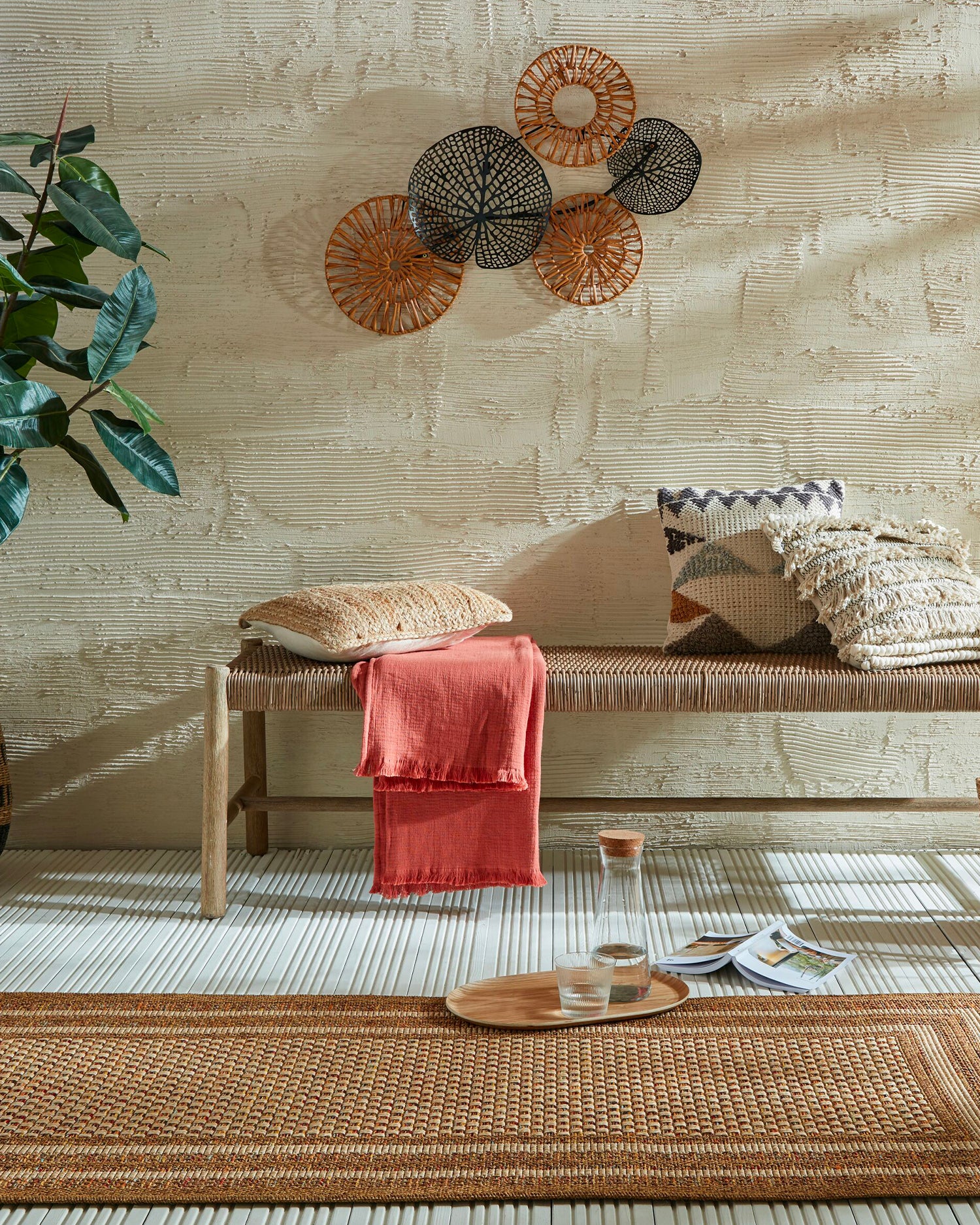 Runner per interni ed esterni effetto juta Layla