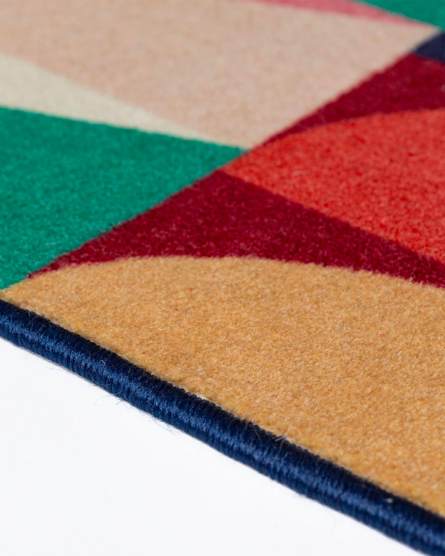 Tappeto fatto a mano in misto lana Patchwork