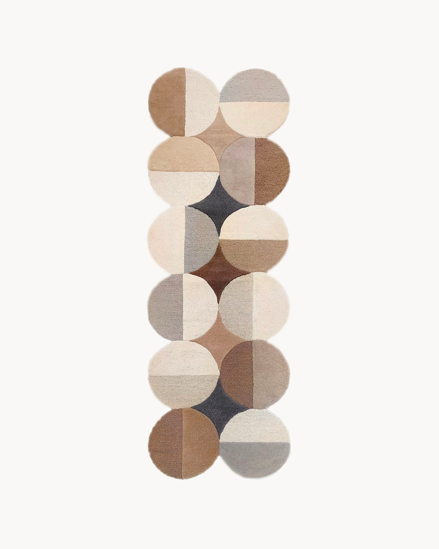 Runner fatto a mano in lana Mia Ellipse