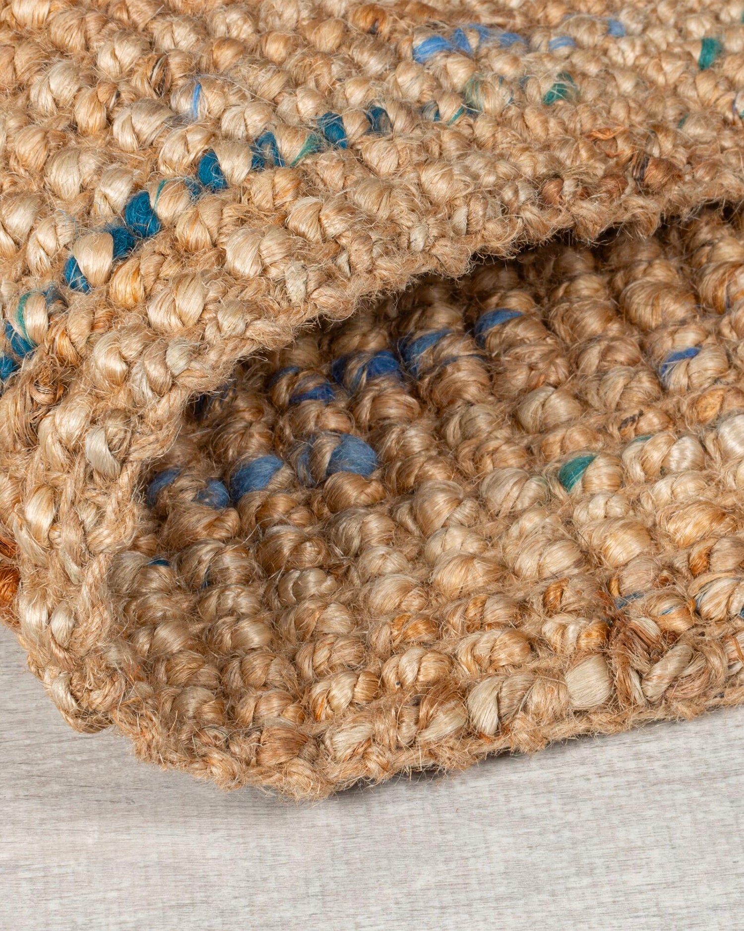 Tappeto fatto a mano in juta bouclé Neutral