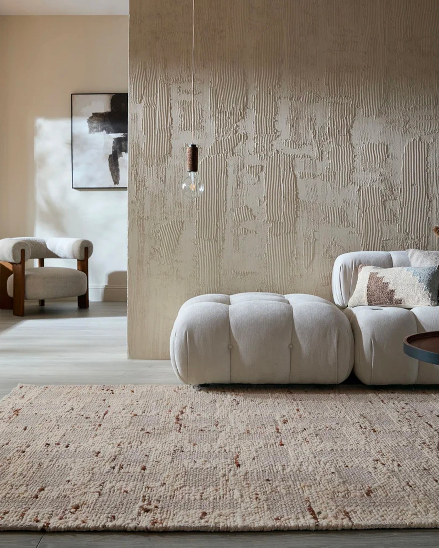 Tappeto fatto a mano in lana Rova