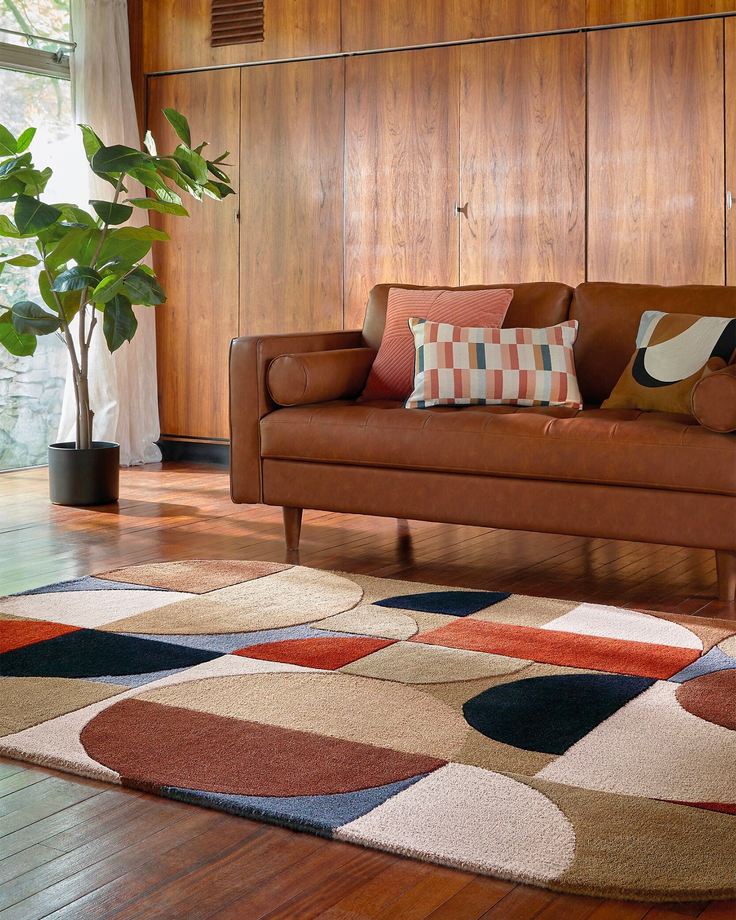 Tappeto fatto a mano in lana Mia Arch