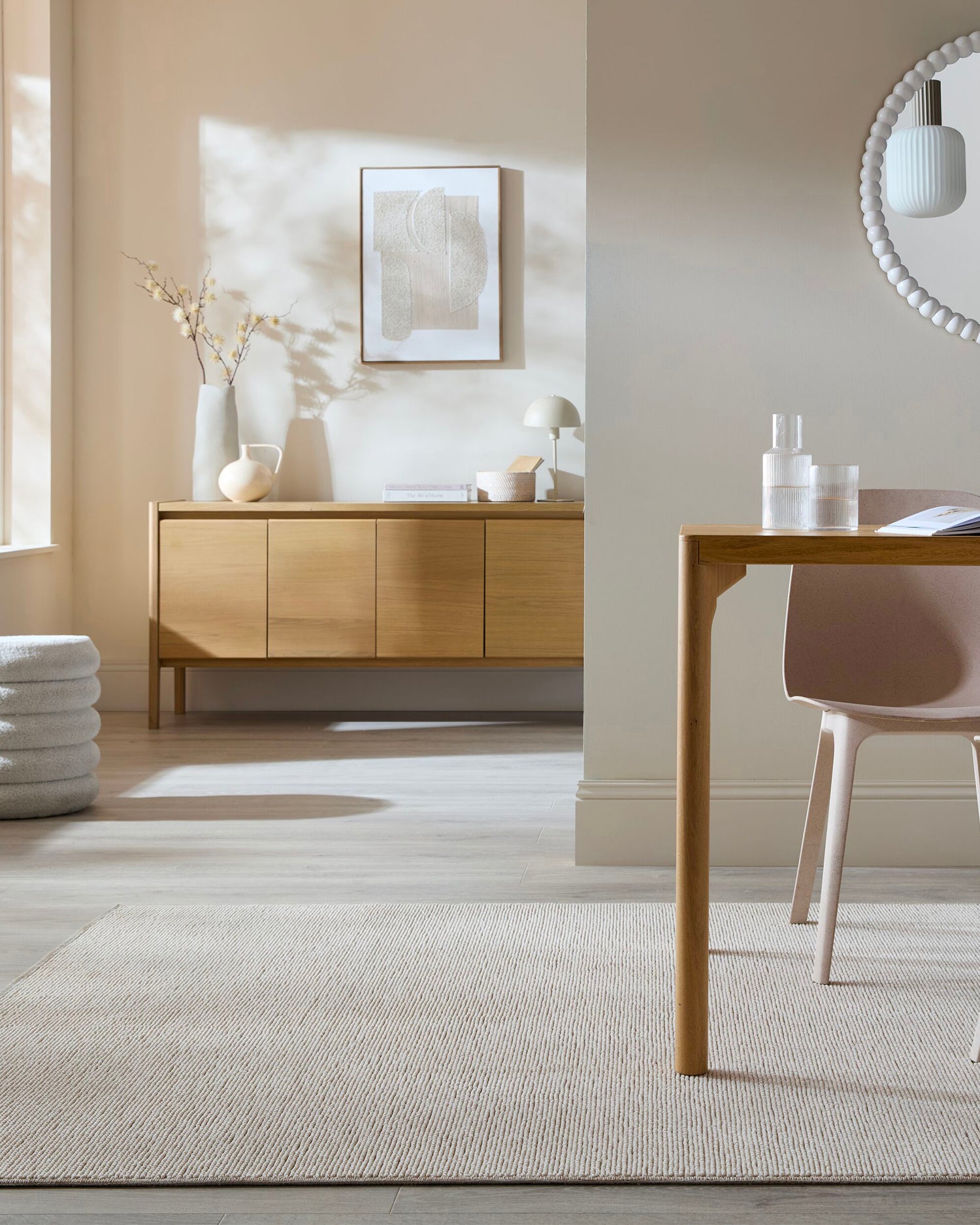 Tappeto lavabile effetto bouclè Linear