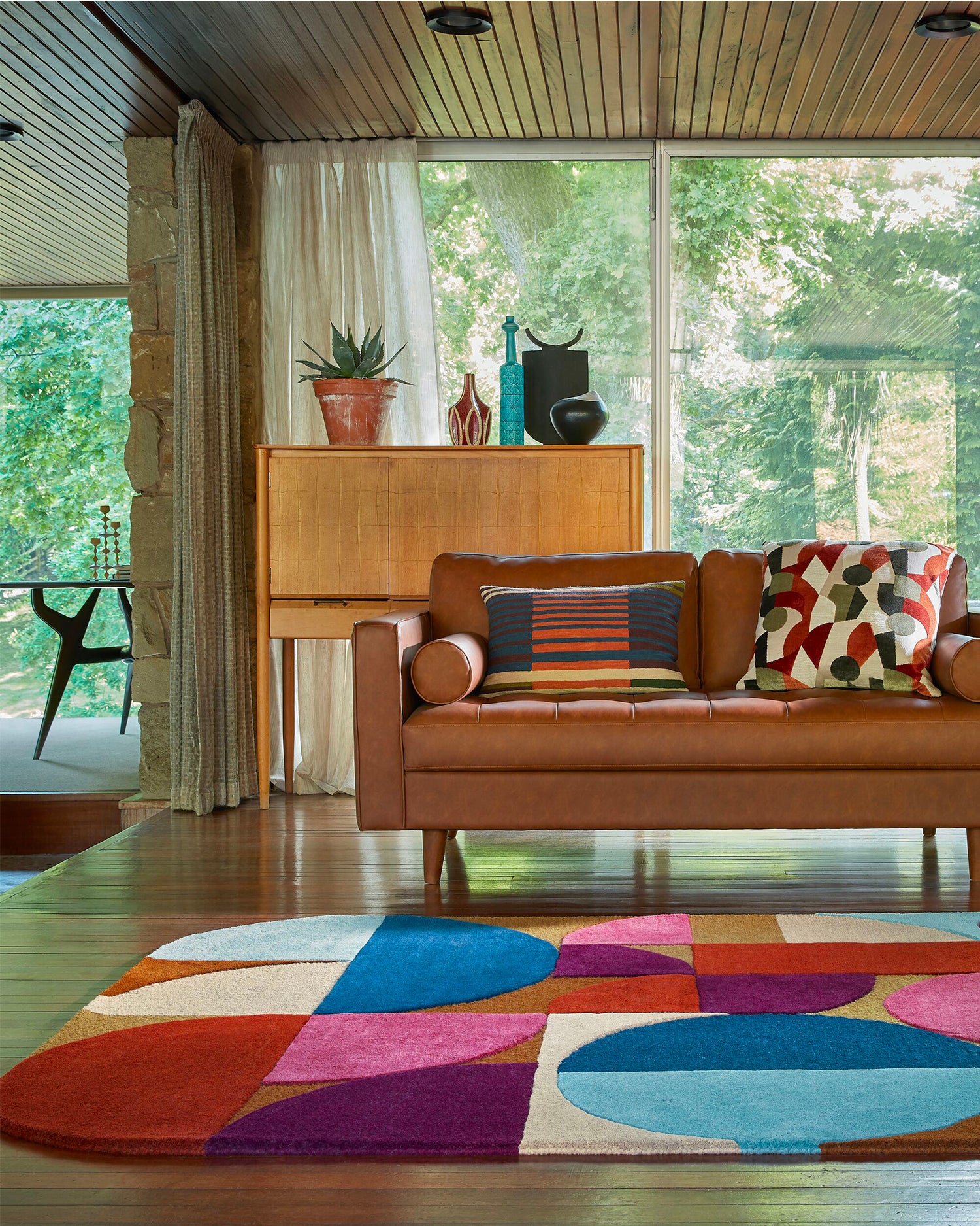 Tappeto fatto a mano in lana Mia Arch