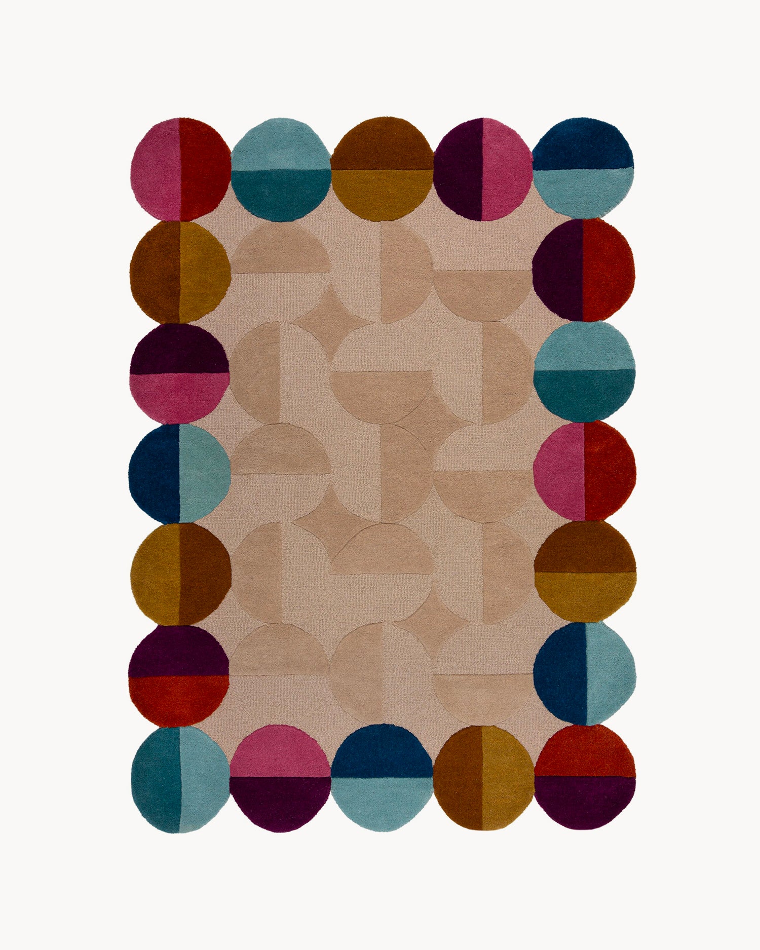 Tappeto fatto a mano in lana Mia Textured