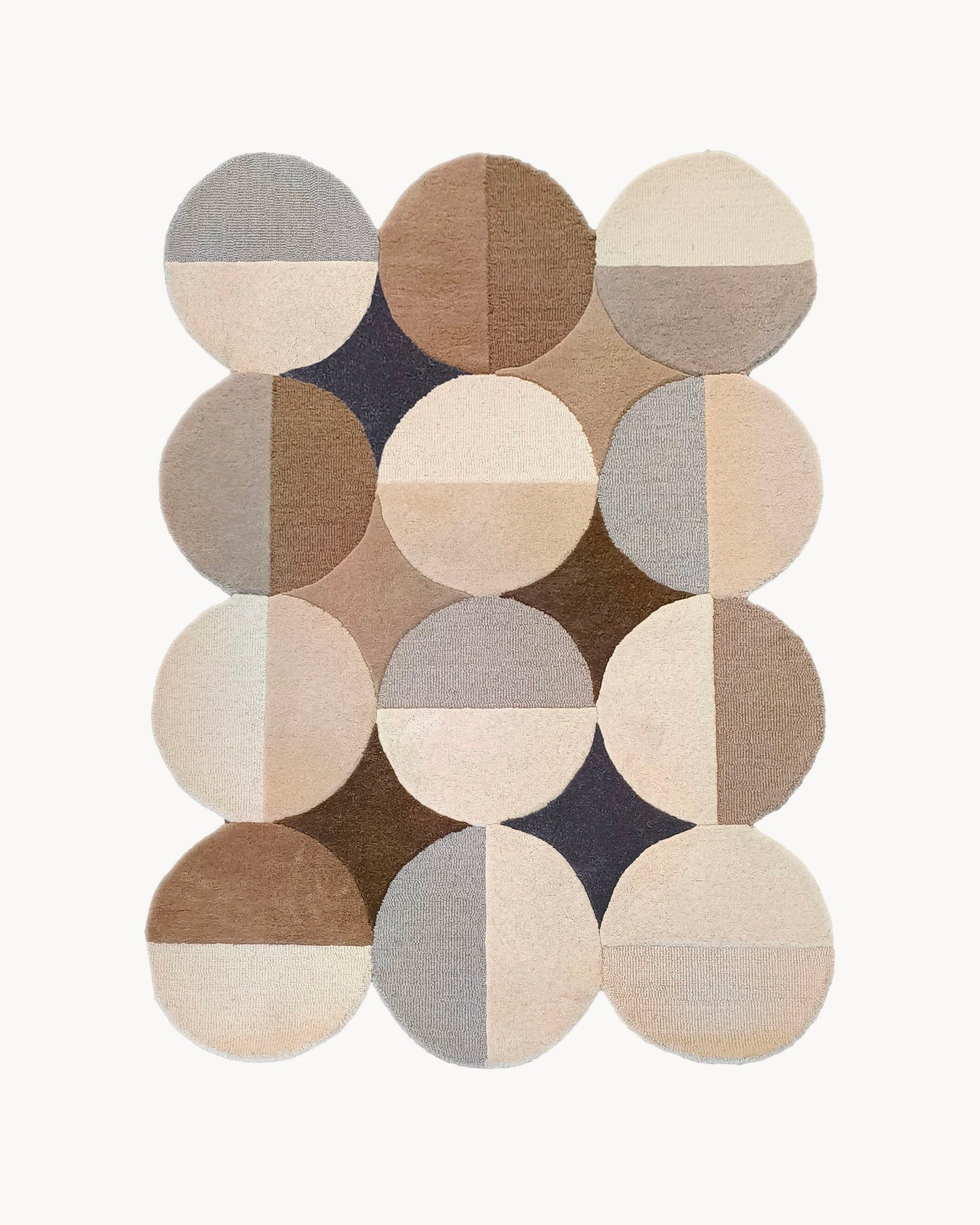 Tappeto fatto a mano in lana Mia Ellipse