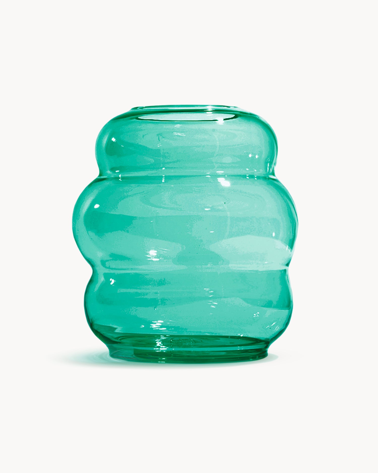 Vaso in cristallo realizzato a mano Muse