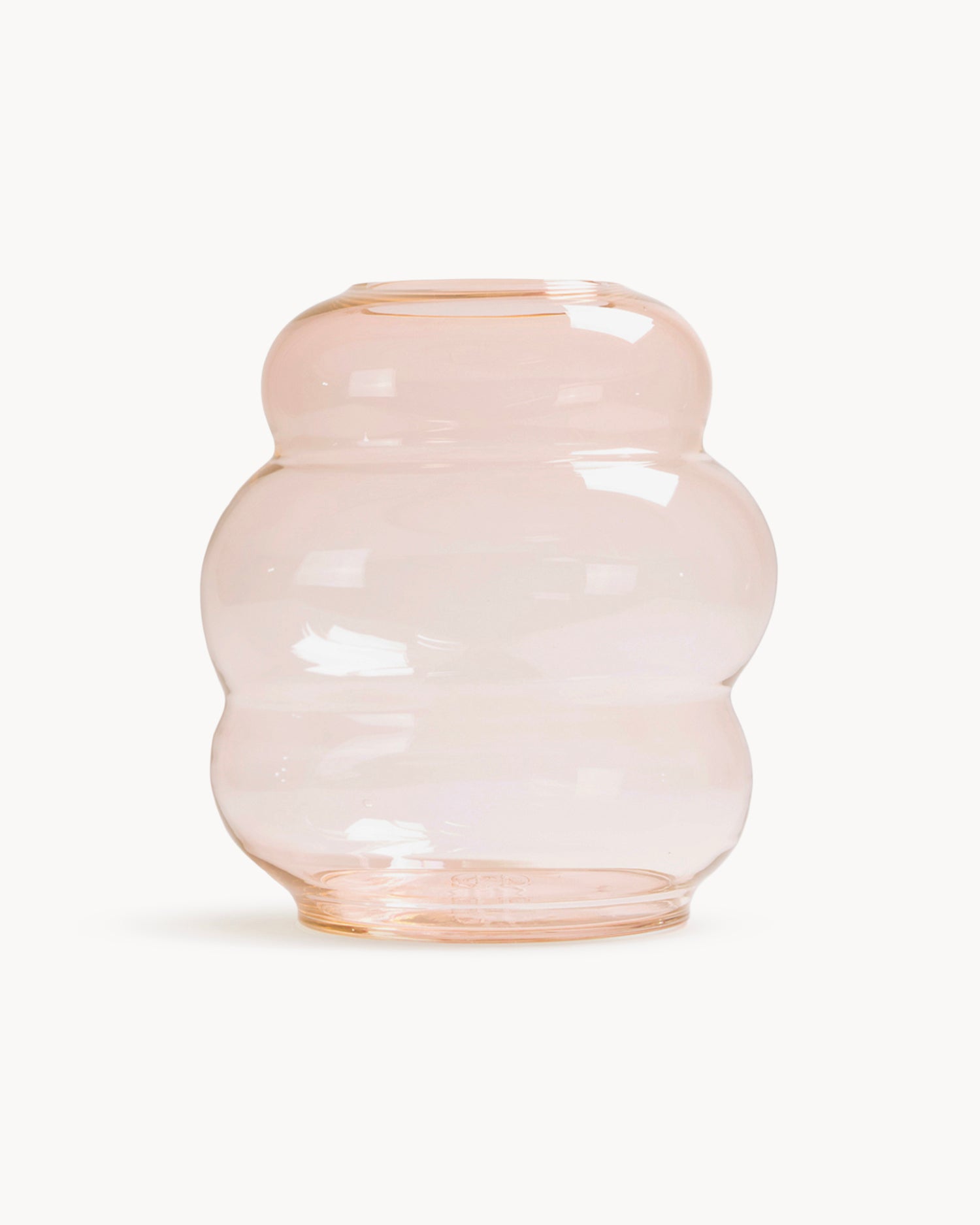 Vaso in cristallo realizzato a mano Muse