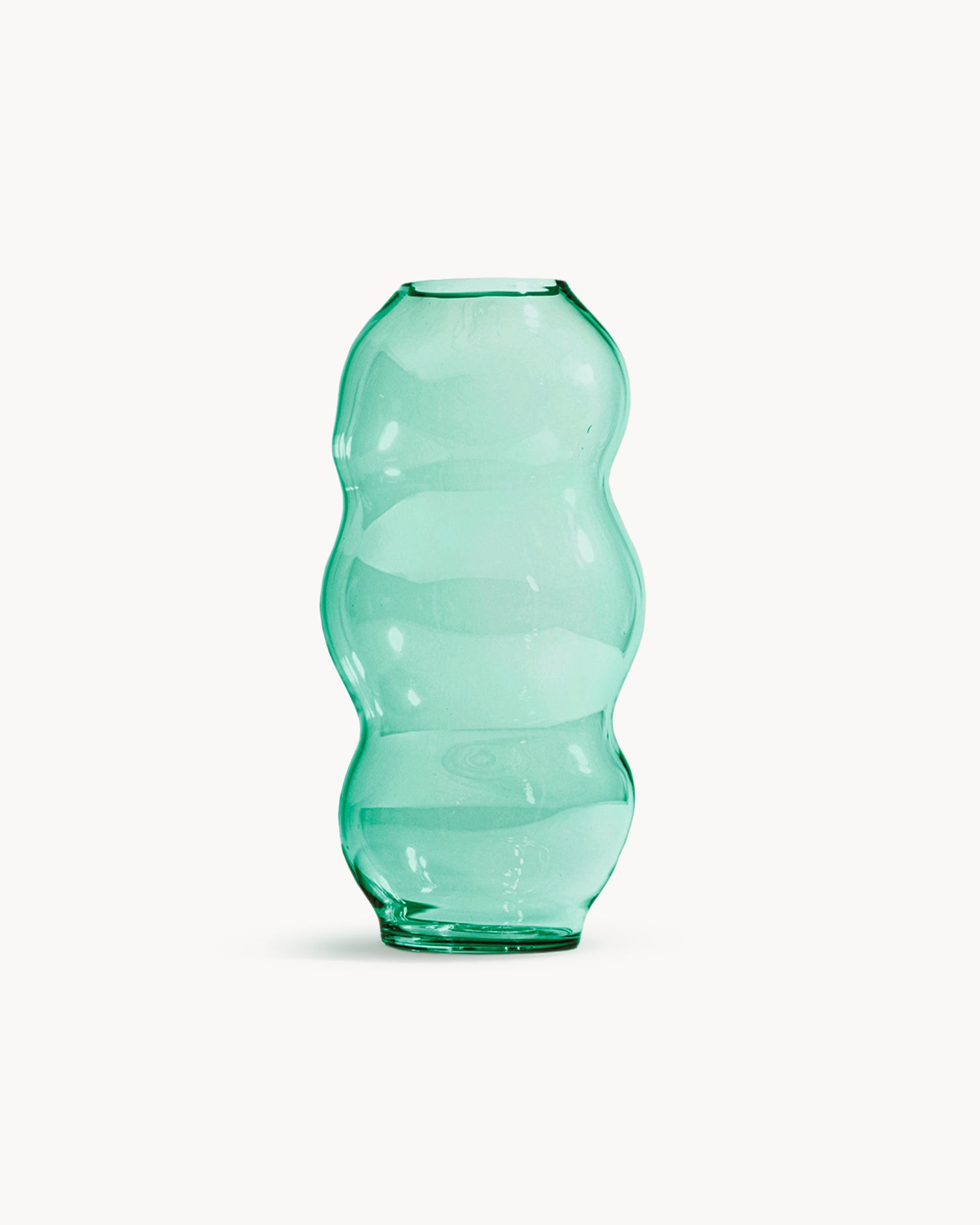 Vaso in cristallo realizzato a mano Muse