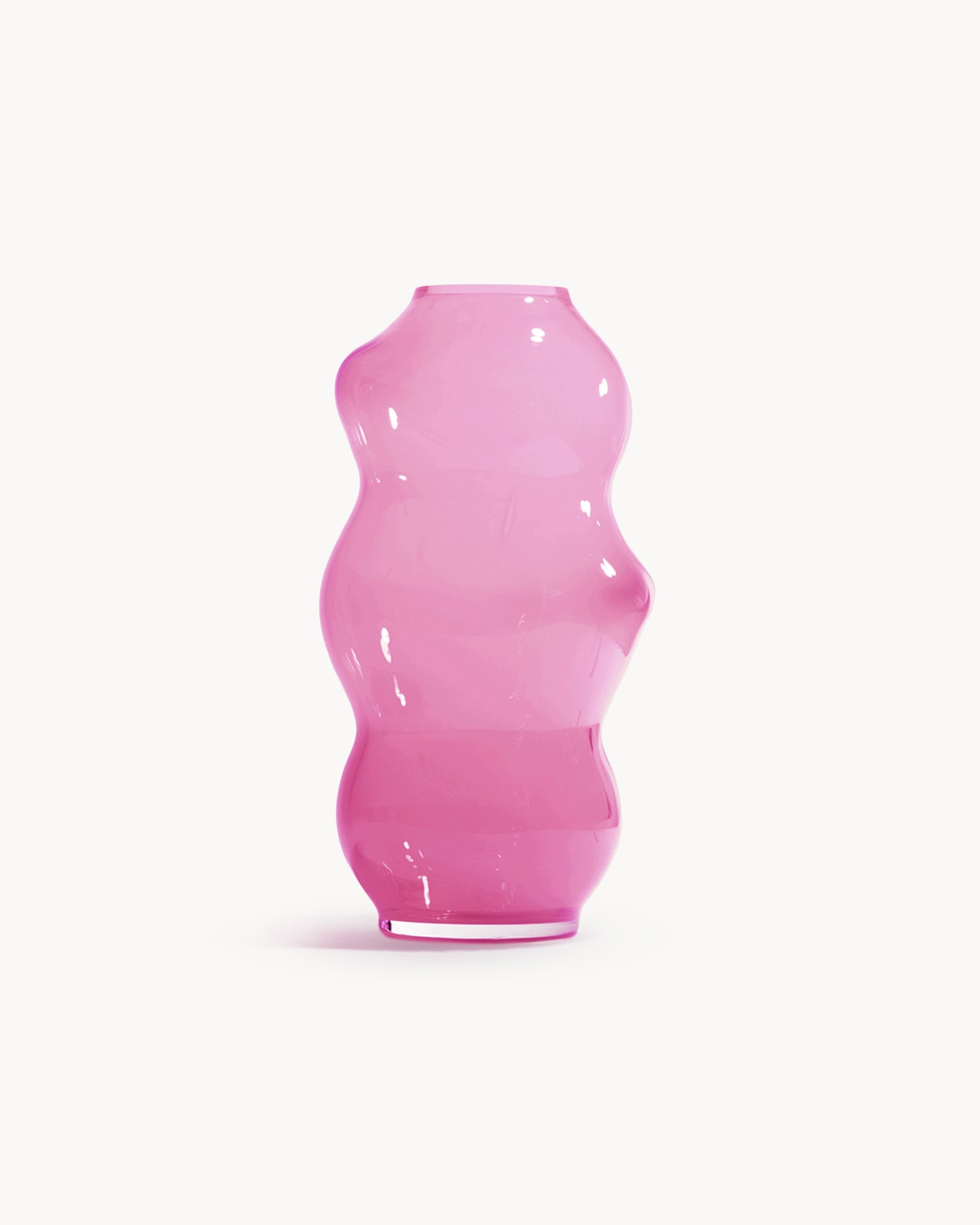 Vaso in cristallo realizzato a mano Muse