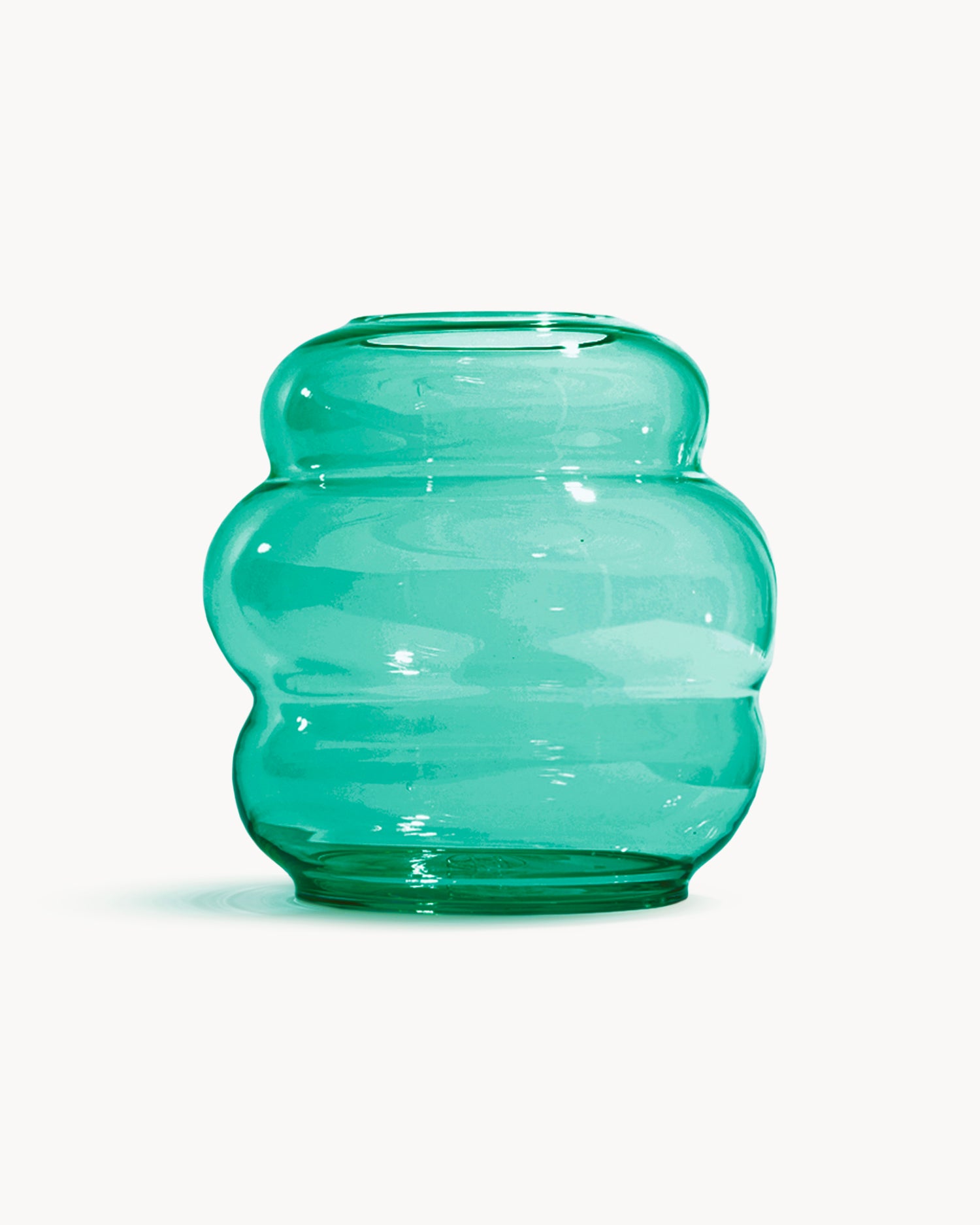Vaso in cristallo realizzato a mano Muse