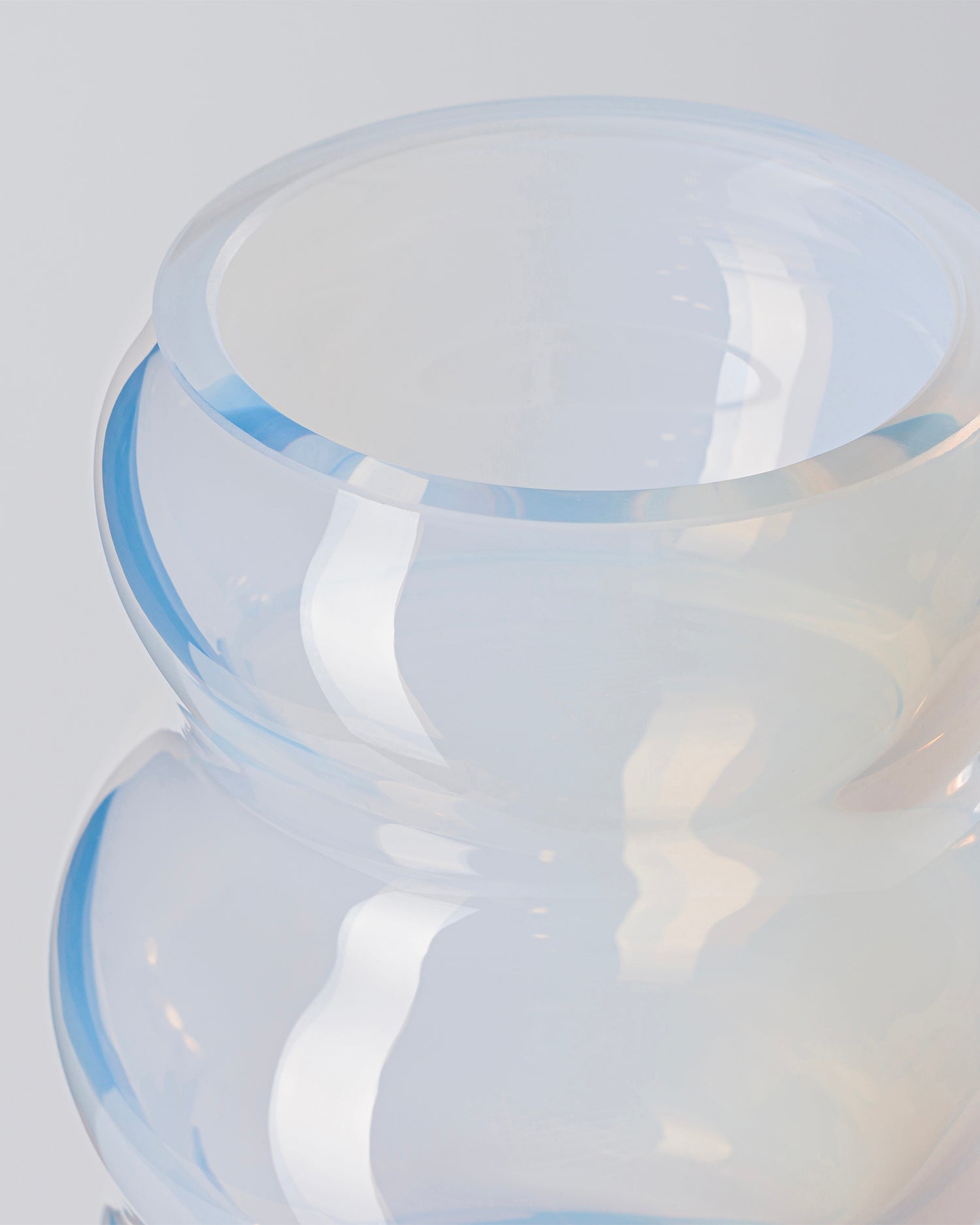 Vaso in cristallo realizzato a mano Muse