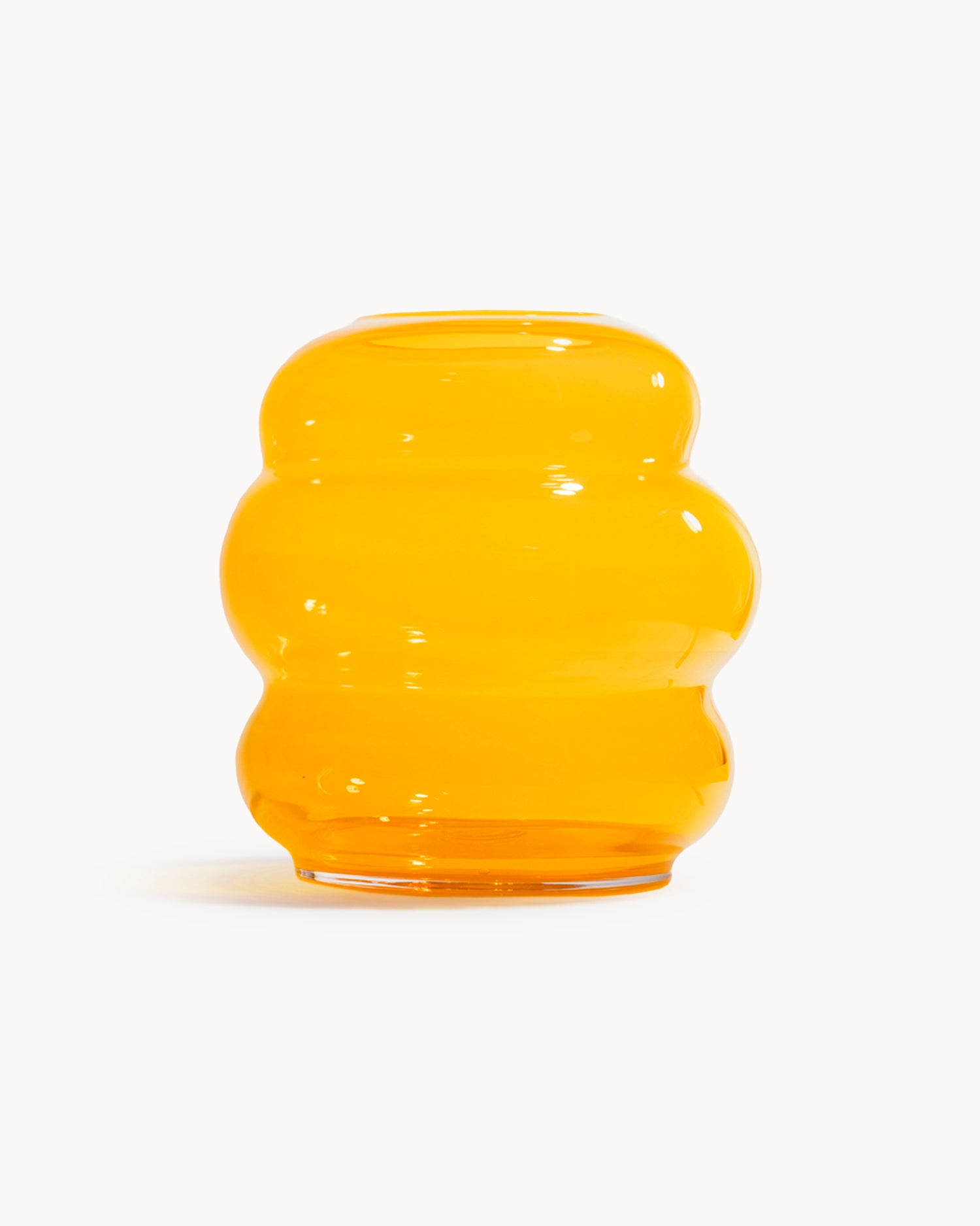Vaso in cristallo realizzato a mano Muse